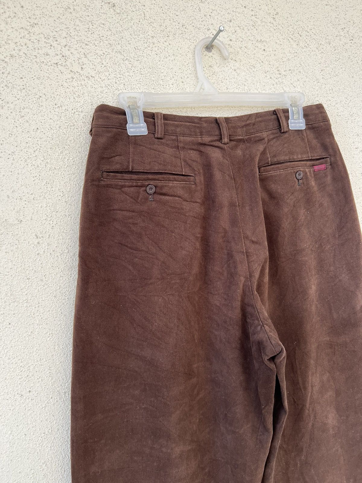 Mademoiselle Non Non Papas Japan X Tessuti Sondrio Baggy Gabardine Trouser Pant Size US 29 - 15 Thumbnail