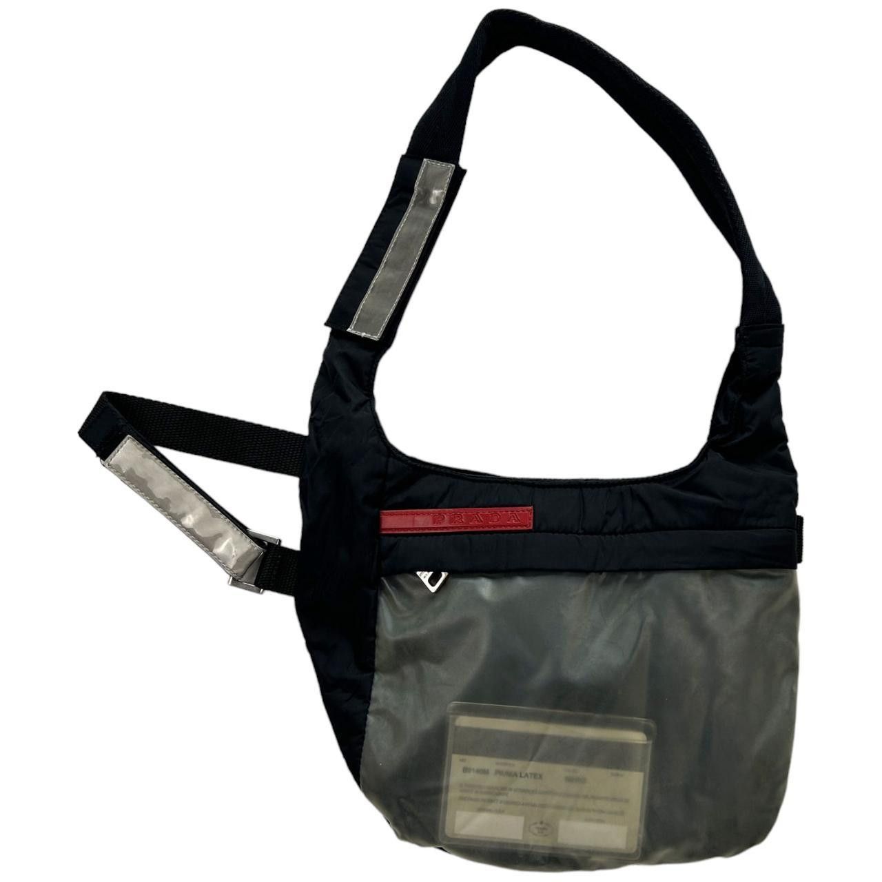 image of Vintage S/s 1999 Prada Sport Side Holster Bag in Black, Men's