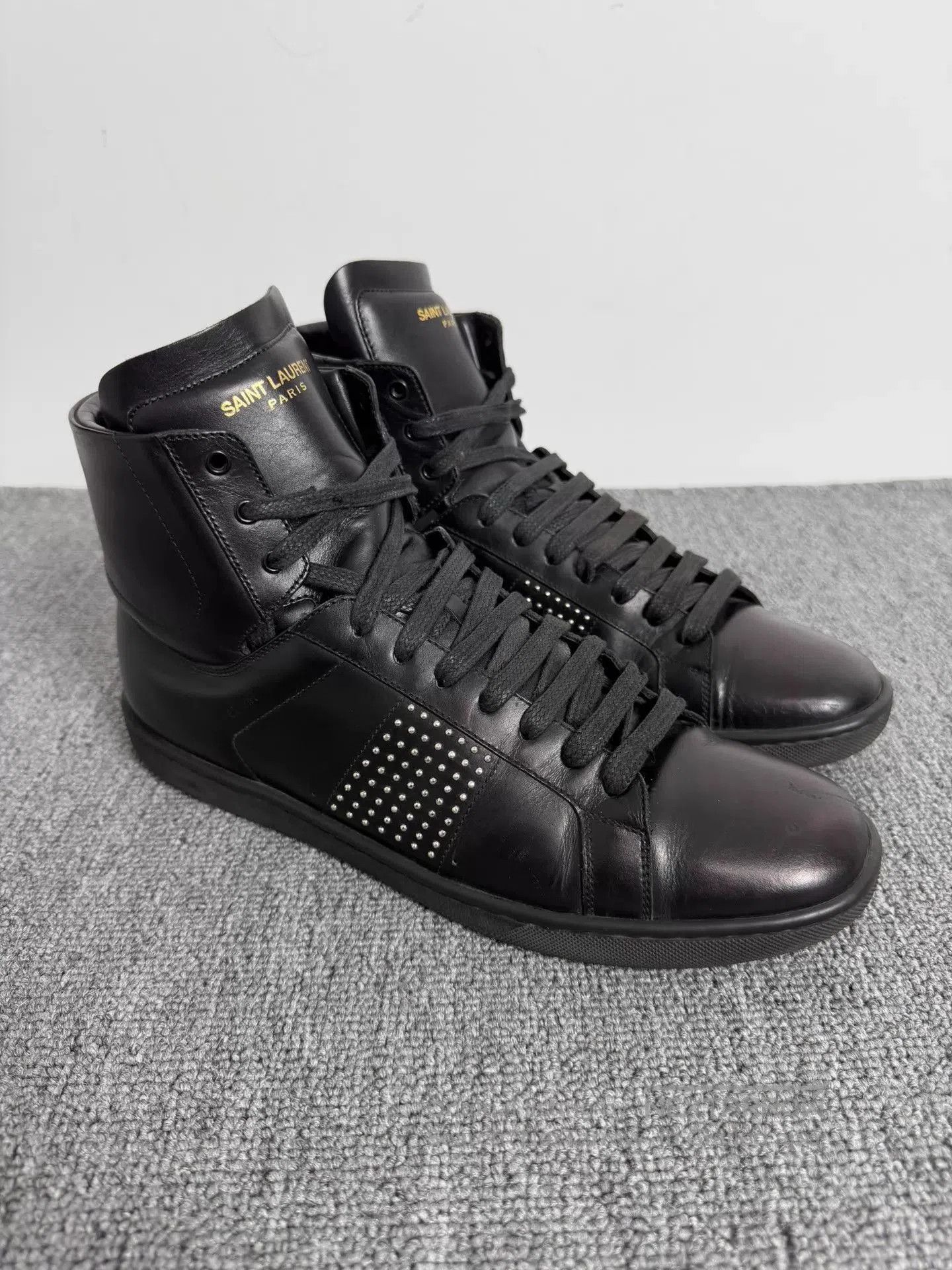 Saint Laurent Paris Saint Laurent Studded High Tops | Grailed
