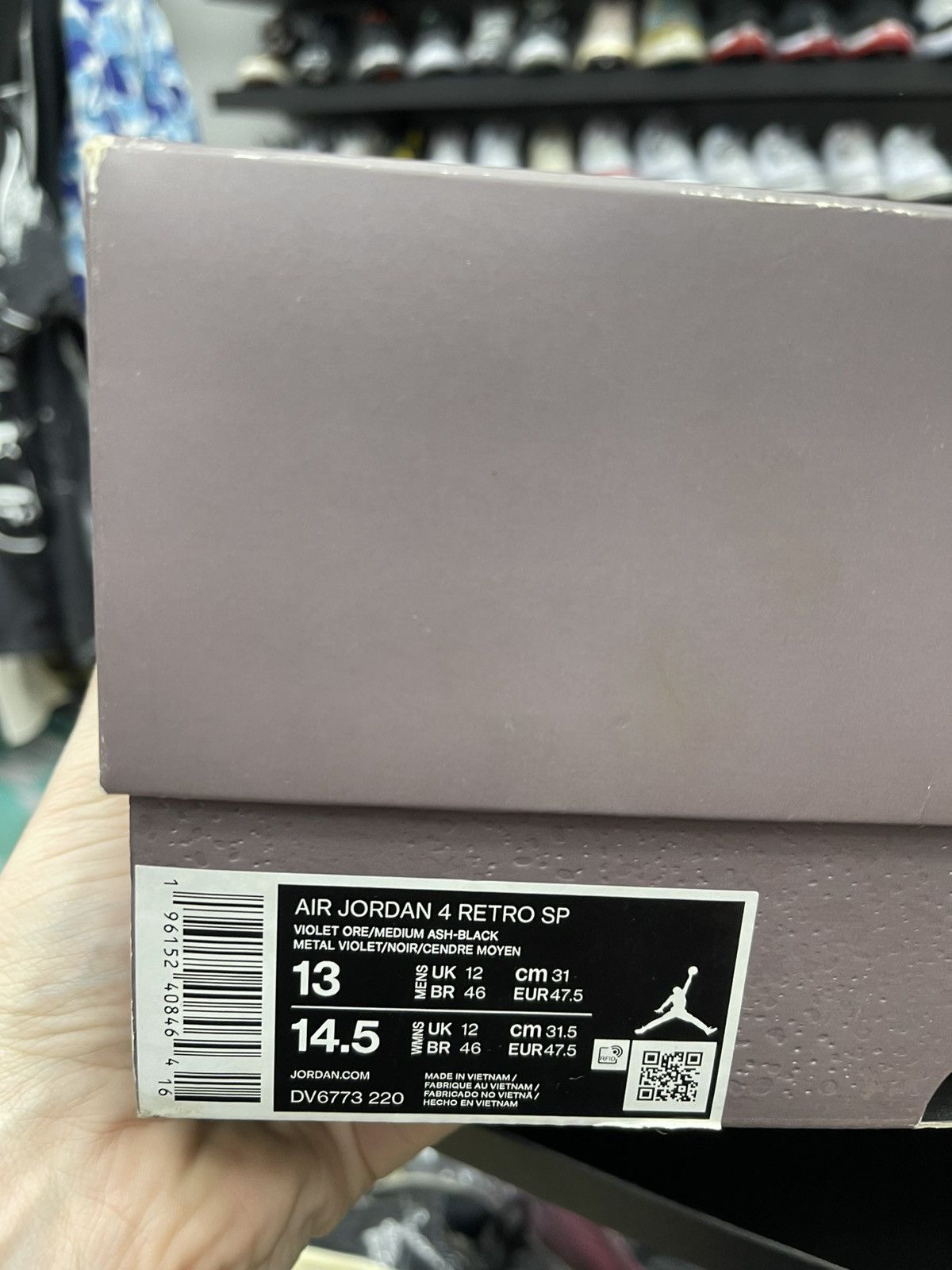 Jordan Brand Size 13 - Jordan 4 A Ma Maniere Violet Ore Size US 13 / EU 46 - 11 Thumbnail