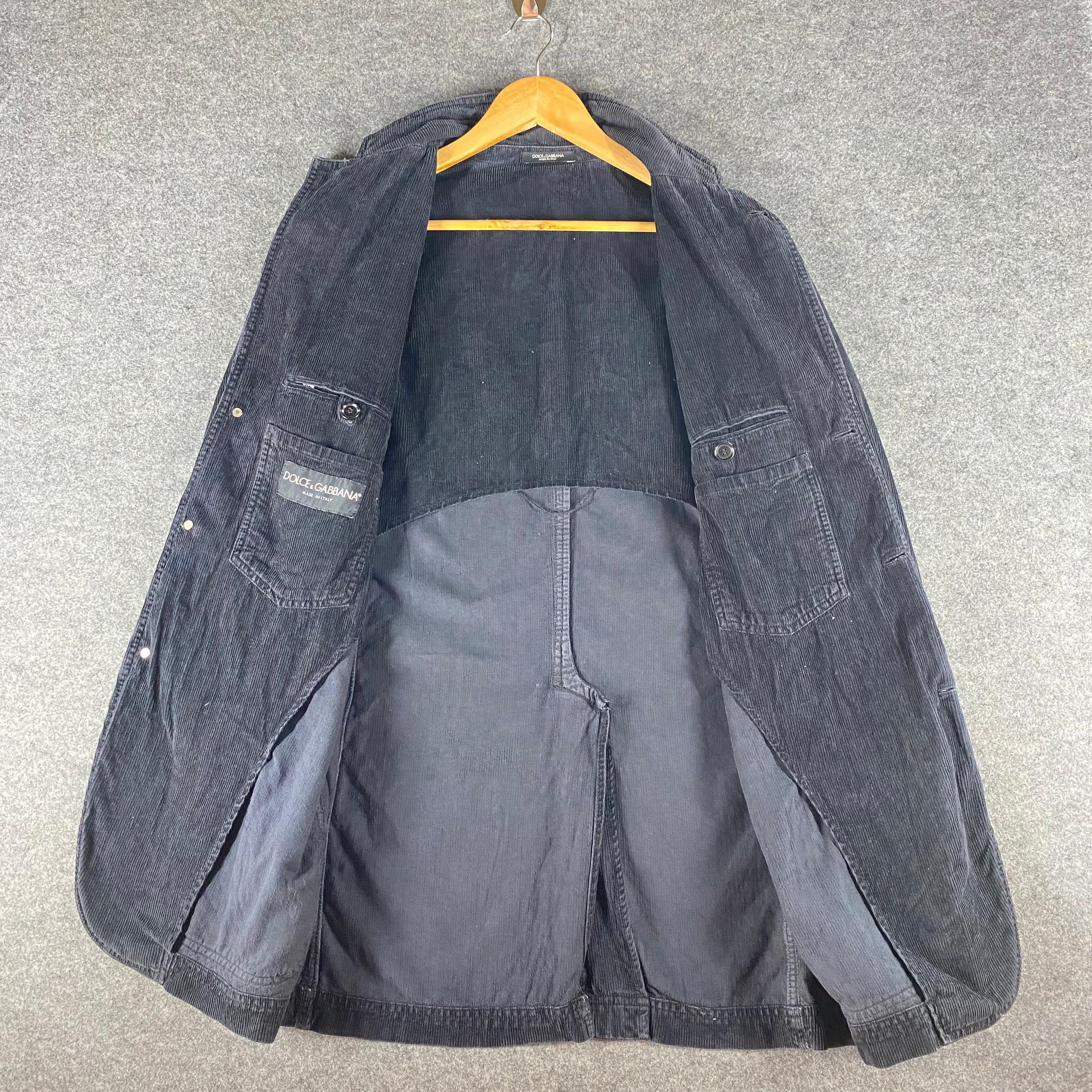 Dolce & Gabbana Vintage Dolce & Gabanna Corduroy Blazer Jacket Size US L / EU 52-54 / 3 - 7 Thumbnail