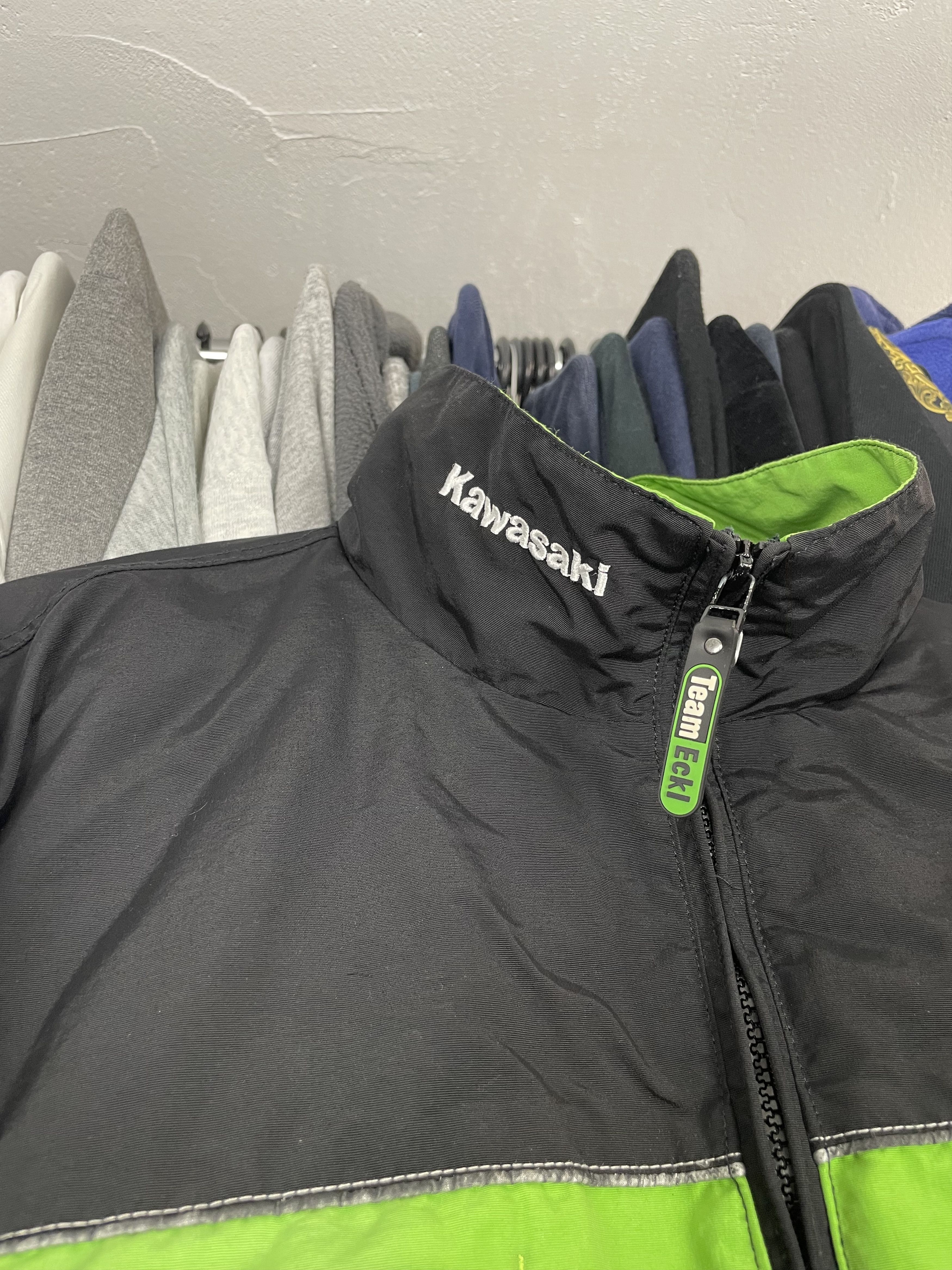 Japanese Brand × Vintage Kawasaki racing jacket vintage Motogp rare 90s 00s motorcycl Size US XL / EU 56 / 4 - 4 Thumbnail