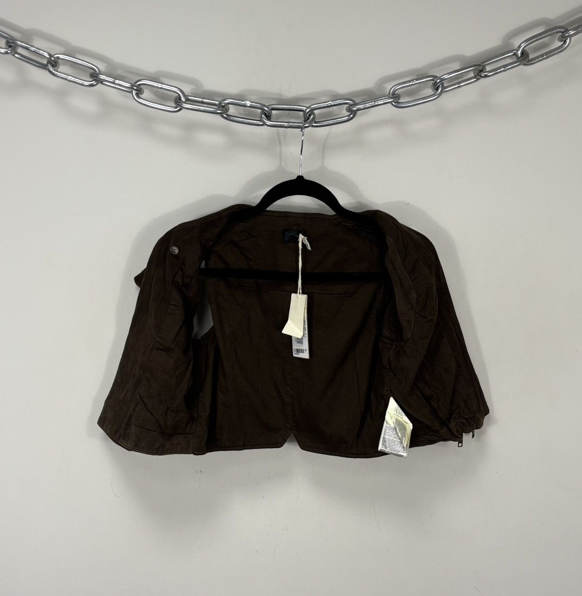 Diesel Diesel L-Zoe NWT Women’s Brown Suede Goat Leather Vest Gilet Size S / US 4 / IT 40 - 10 Thumbnail