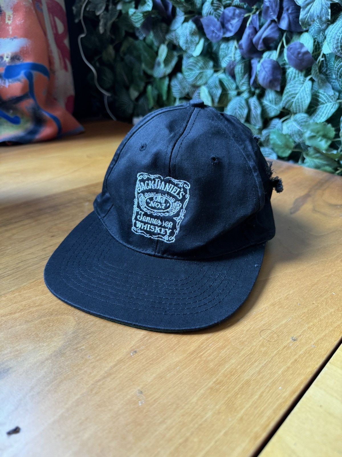 Vintage Vintage 90s DISTRESSED Jack Daniel’s Adjustable Hat Size ONE SIZE - 1 Thumbnail