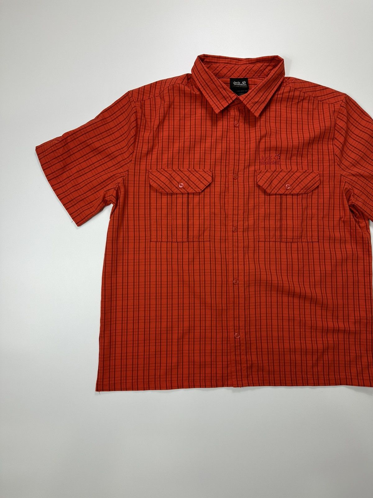 Jack Wolfskin Jack Wolfskin Outdoor Shirt Men's Logo Red Size US XL / EU 56 / 4 - 3 Thumbnail