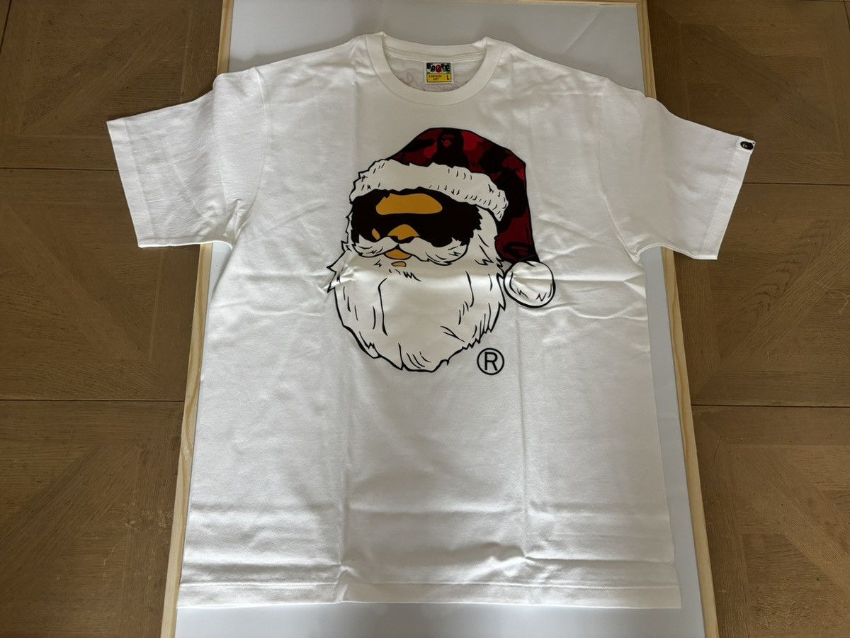 Bape Authentic ape bape Christmas ape head tee t shirt L new Size US L / EU 52-54 / 3 - 1 Thumbnail