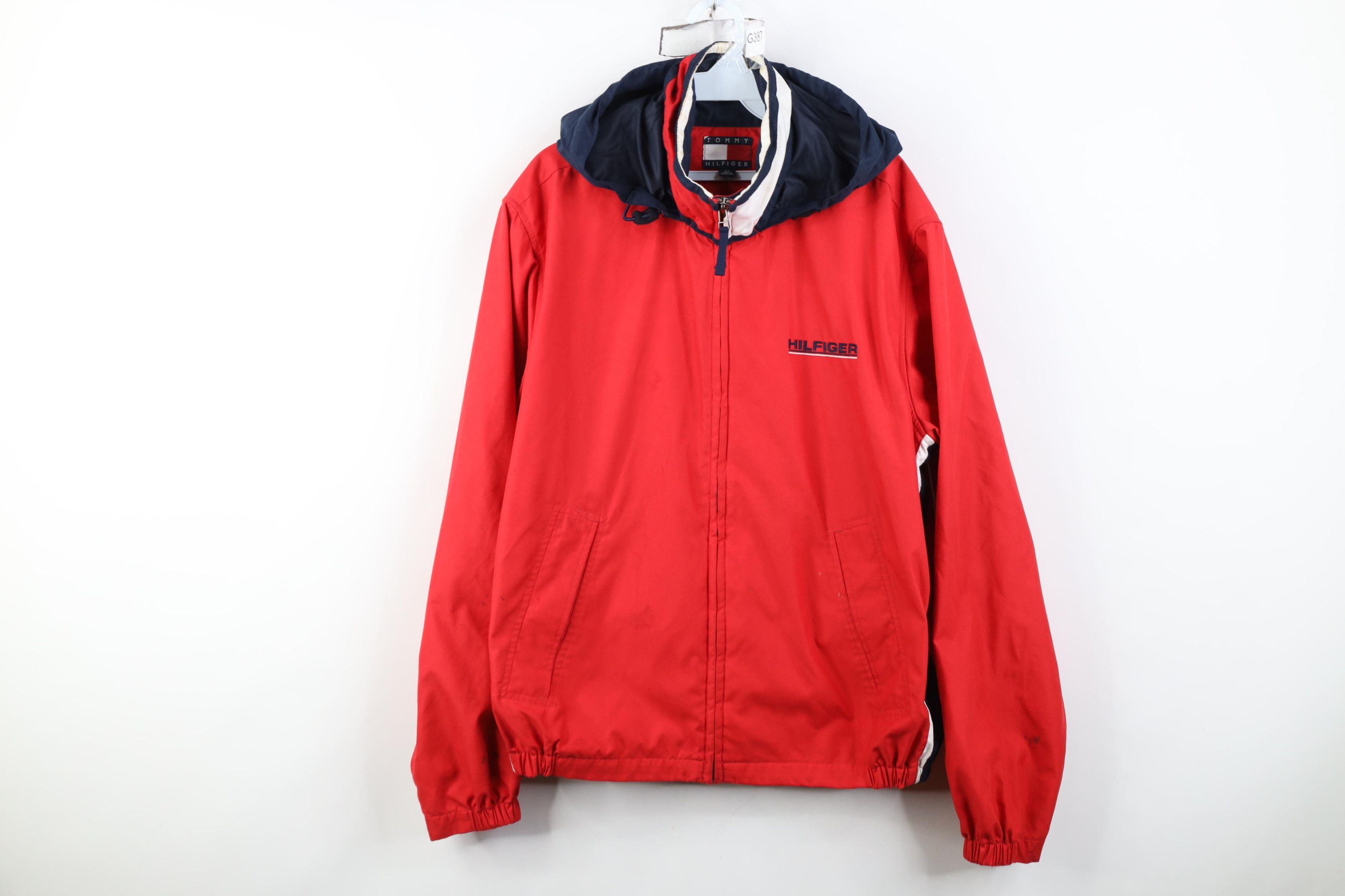 Tommy Hilfiger Vintage 90s Y2K Tommy Hilfiger Spell Out Hooded Jacket Size US S / EU 44-46 / 1 - 1 Thumbnail