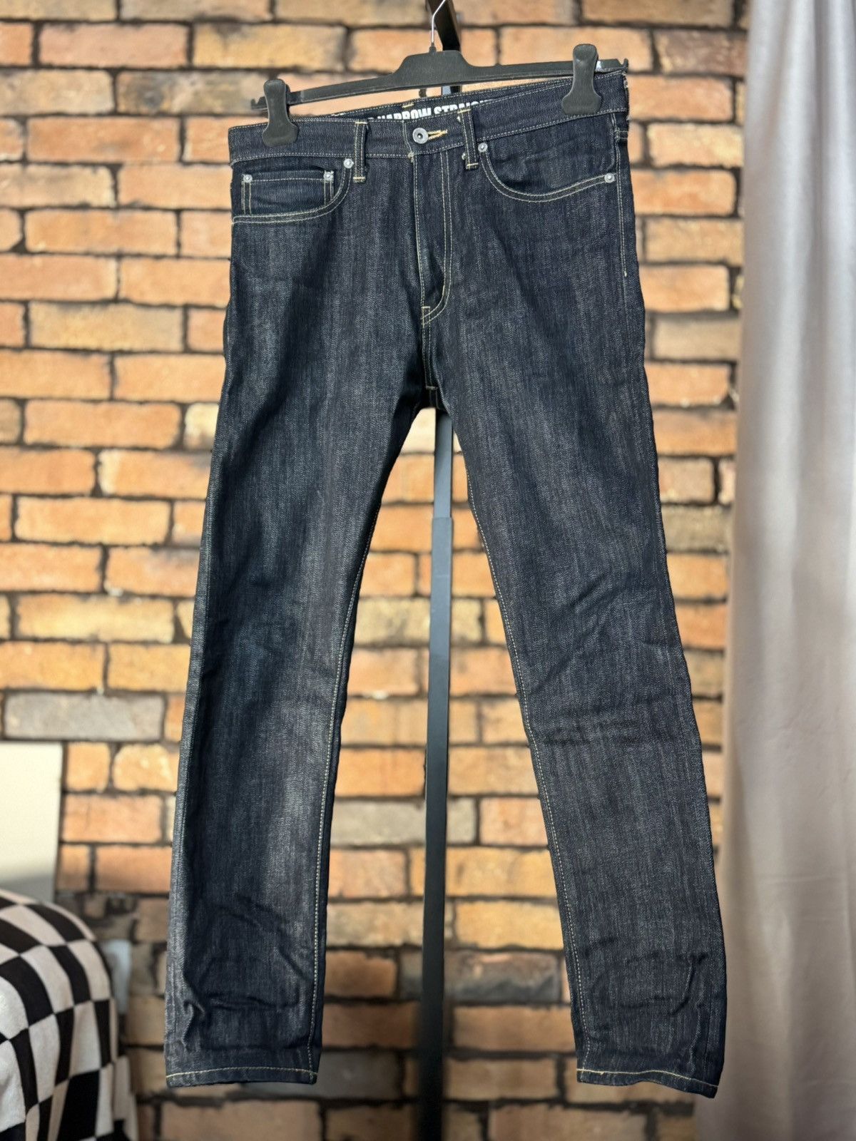 Neighborhood $486 NBHD SELVEDGE DENIM NEIGHBORHOOD RAW RED LINE JAPANESE Size US 30 / EU 46 - 2 Thumbnail