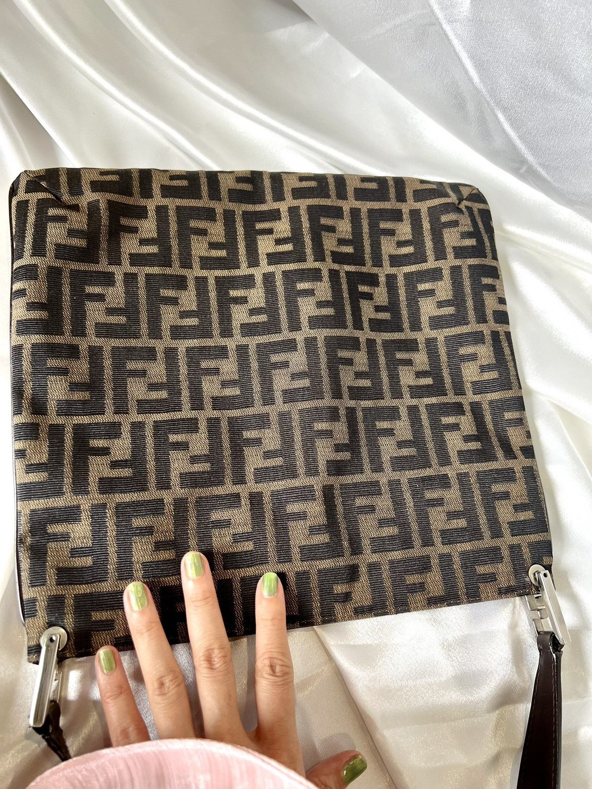 Fendi Fendi Zucca Canvas Flat Shoulder Bag Size ONE SIZE - 17 Thumbnail