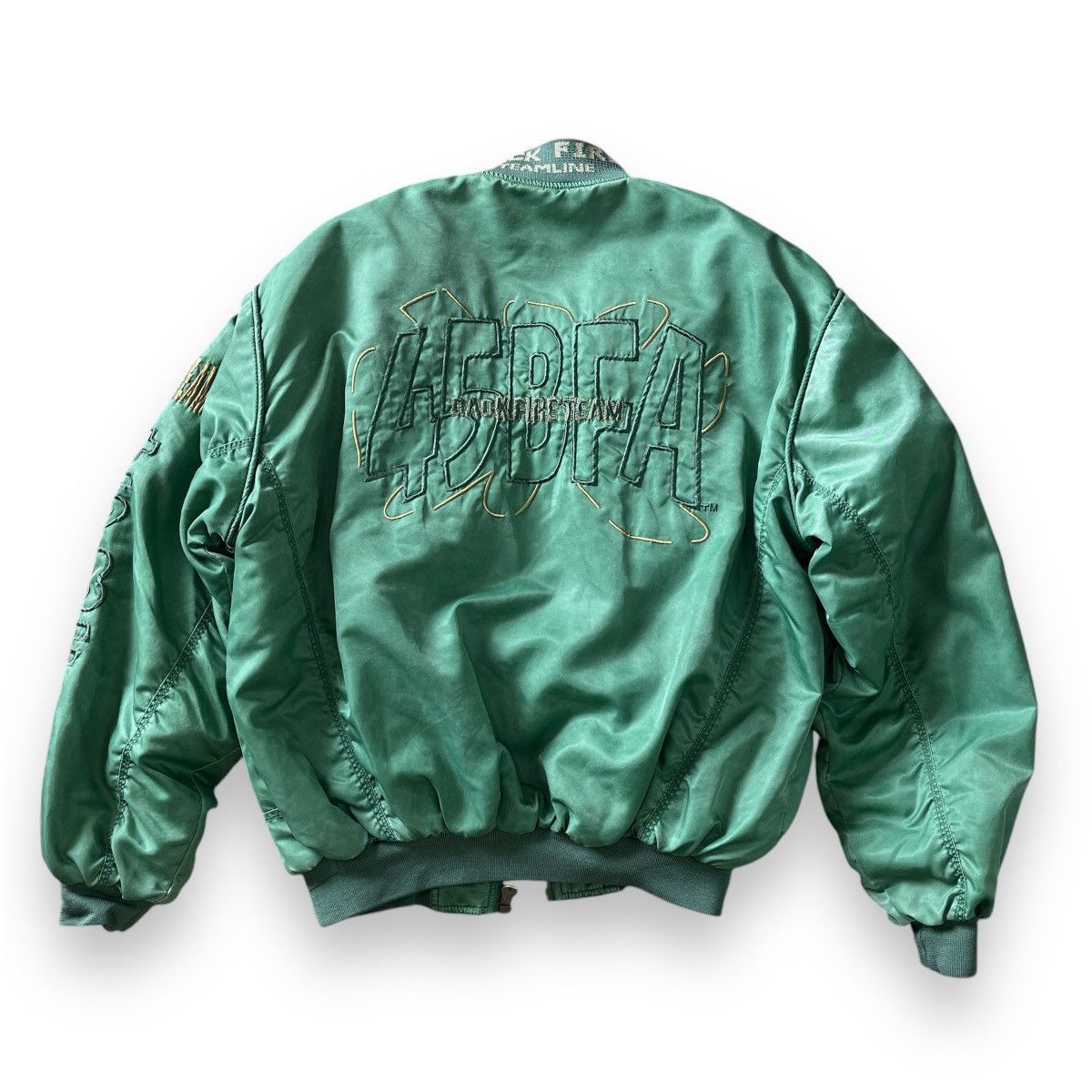 45rpm × Vintage Vintage 45RPM BFA Back Fire Bomber Jacket Size US L / EU 52-54 / 3 - 2 Thumbnail