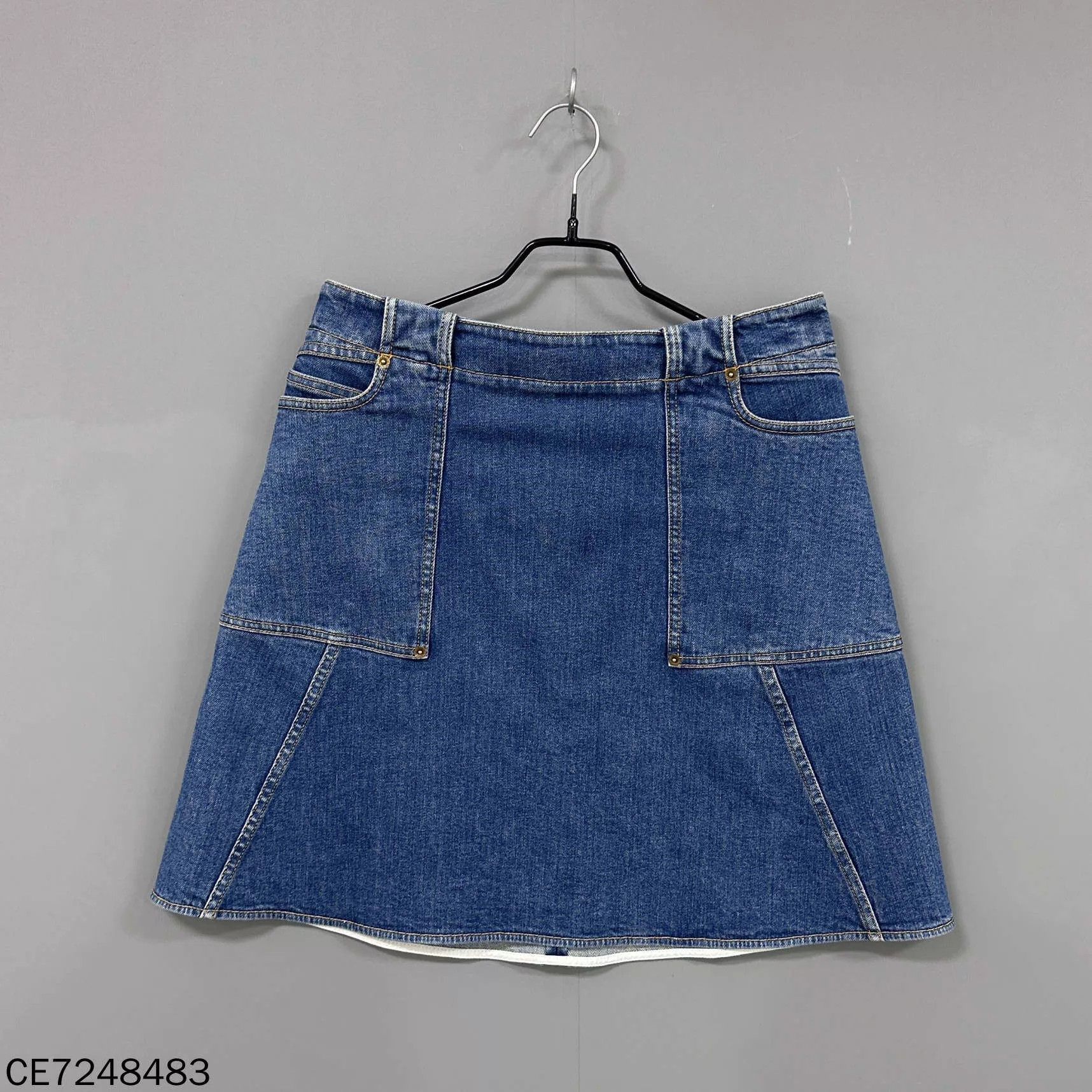 Louis Vuitton LV Washed Blue Denim Mini Skirt Women's 40 Size 28" / US 6 / IT 42 - 1 Thumbnail