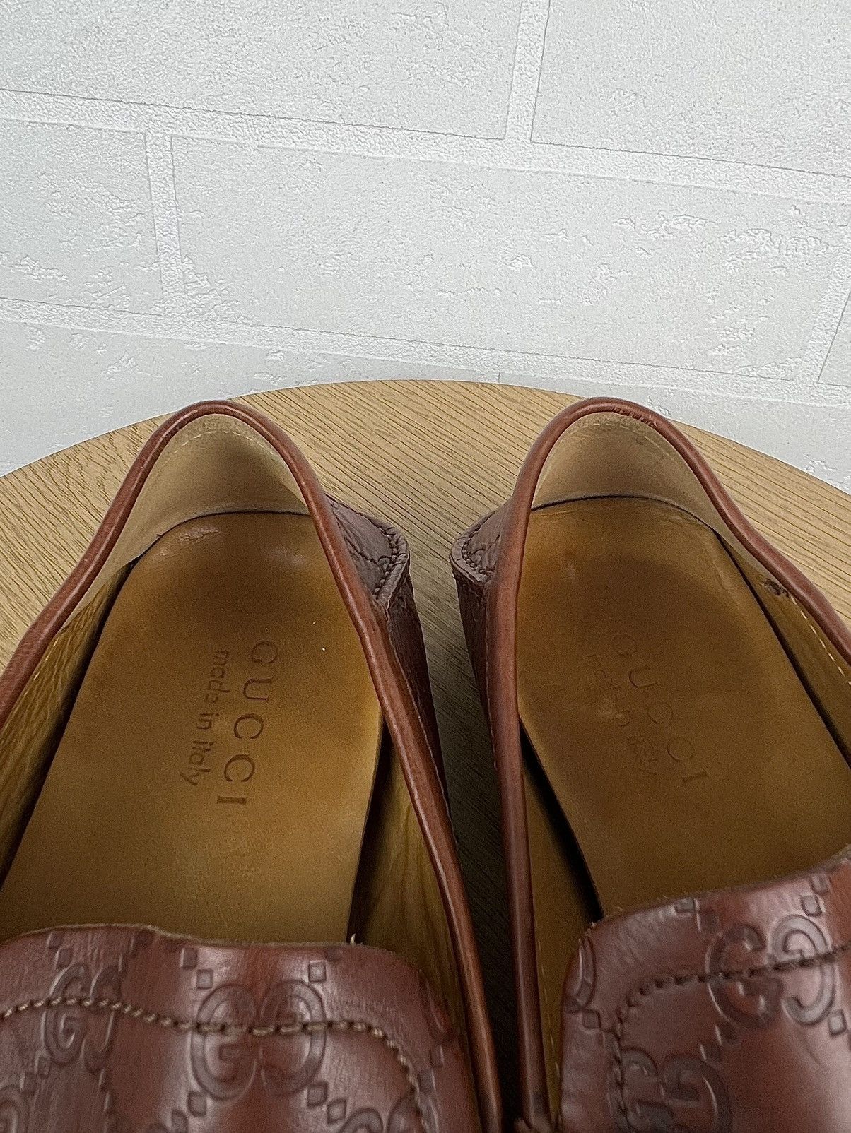 Gucci GUCCI Loafers Leather Shoes HORSEBIT Bamboo GG Monogram Logo Size US 8 / EU 41 - 13 Thumbnail