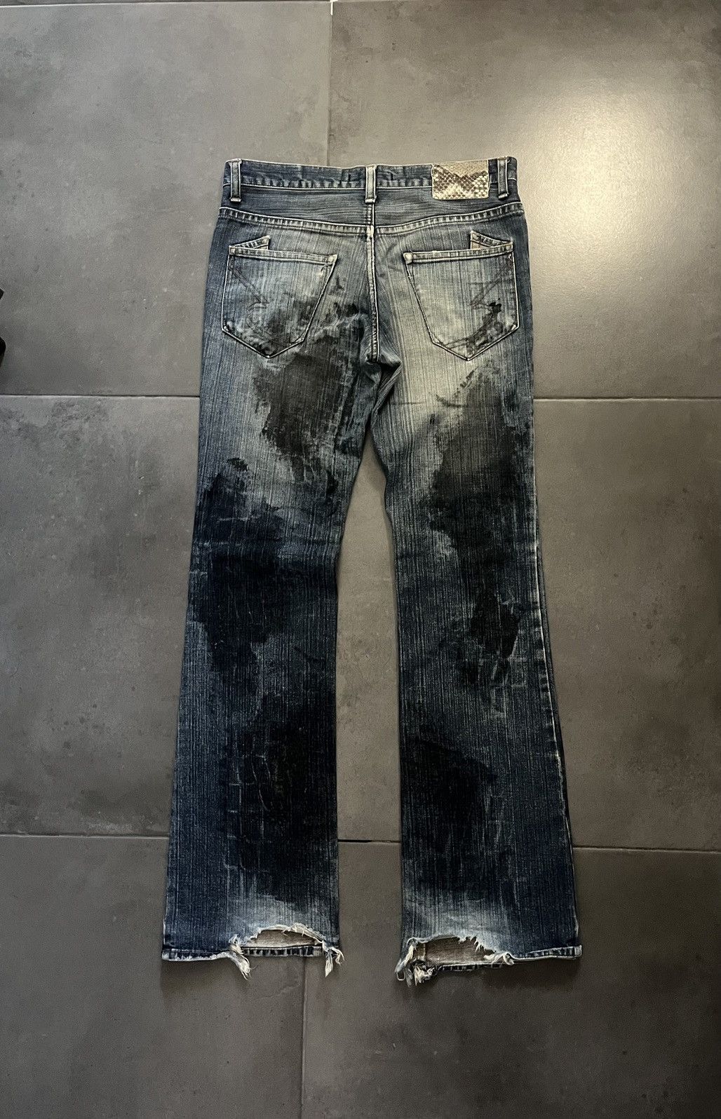 Hysteric Glamour × If Six Was Nine × semanticdesign Semantic Design Crocodile Waxed Jeans Size US 33 - 2 Thumbnail