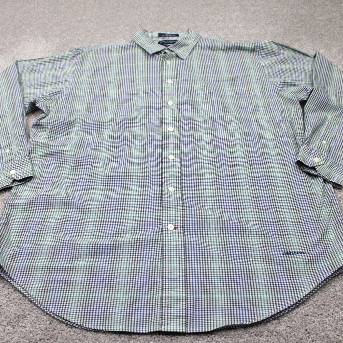 Cremieux Daniel Cremieux Collection Shirt Mens Large Green/Blue Finest Italian Fabrics Shirt Size US L / EU 52-54 / 3 - 3 Thumbnail