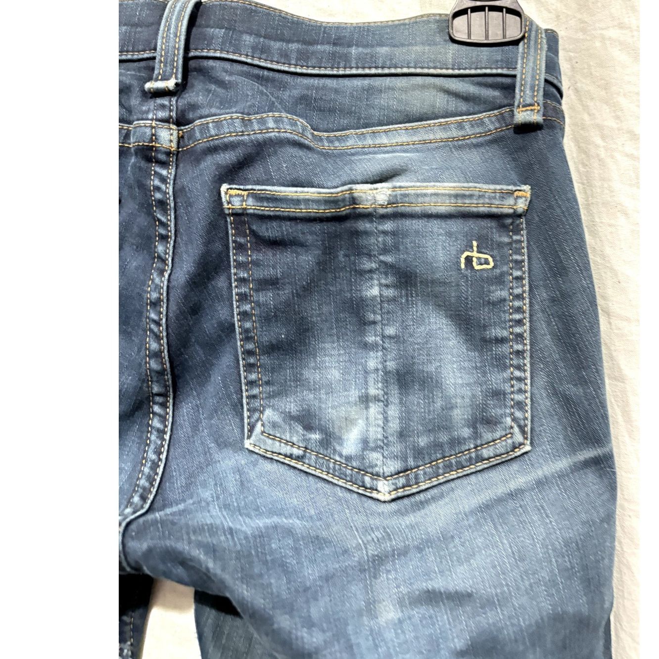 Rag & Bone RAG & BONE Dark Rinse Ripped Knee Leggings Jeans Sz 24 Size 24" / US 00 / IT 34 - 5 Thumbnail