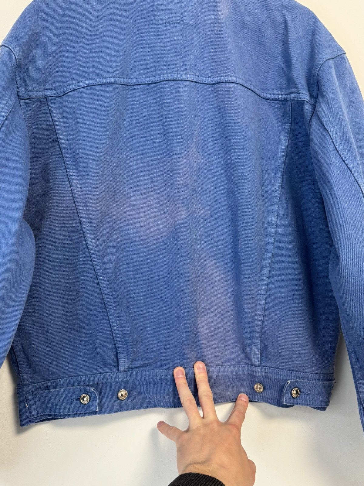 Versace Versace Vintage Blue Denim Jacket — Luxury Streetwear Size US M / EU 48-50 / 2 - 18 Thumbnail
