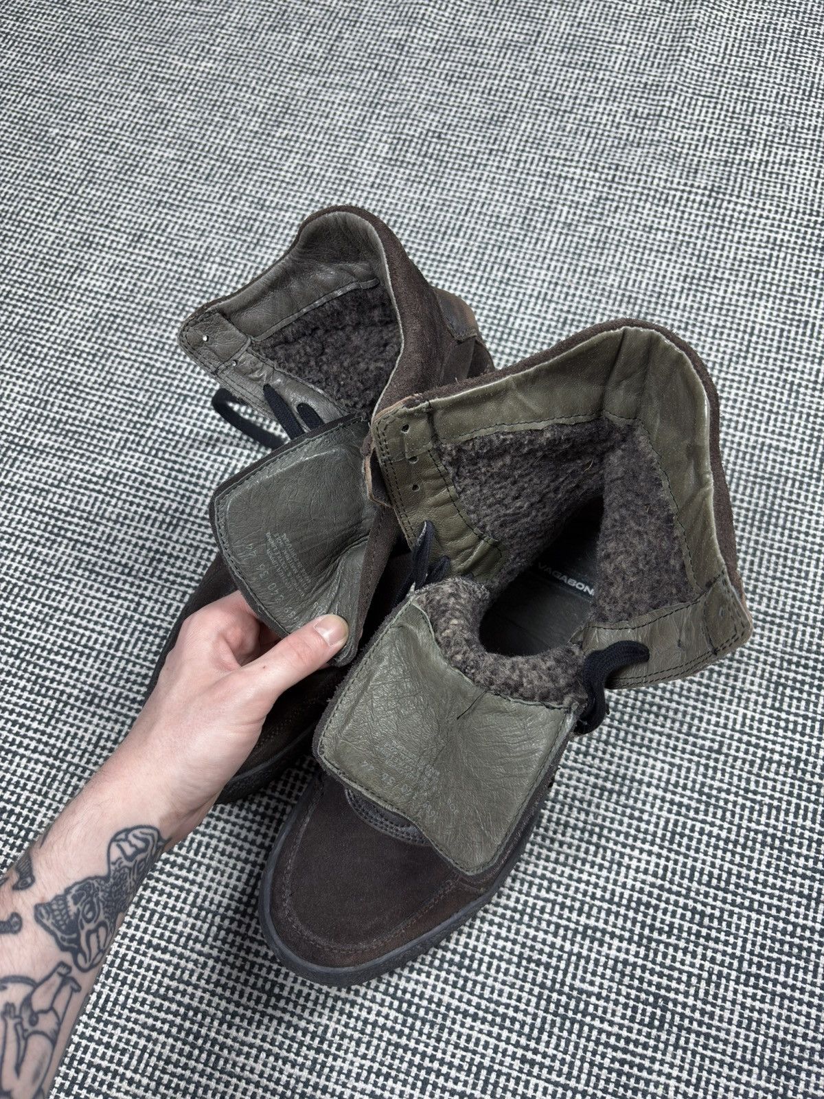 Other vintage vagabond chunky combat moto style boots suede Size US 10.5 / EU 43-44 - 7 Thumbnail