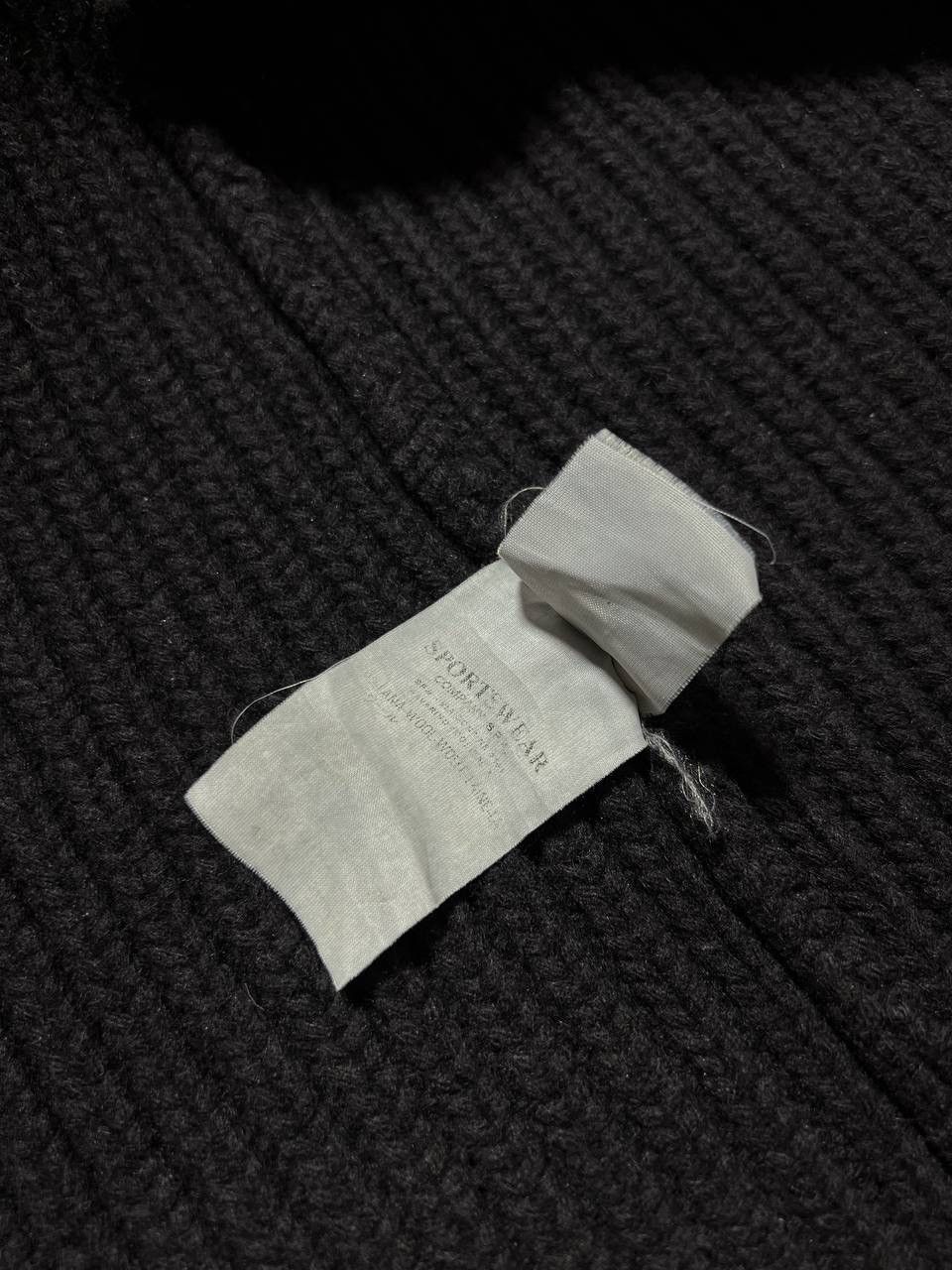 Stone Island Stone Island 2005 Heavyweight Wool Knit Spellout Cardigan Size US L / EU 52-54 / 3 - 8 Thumbnail