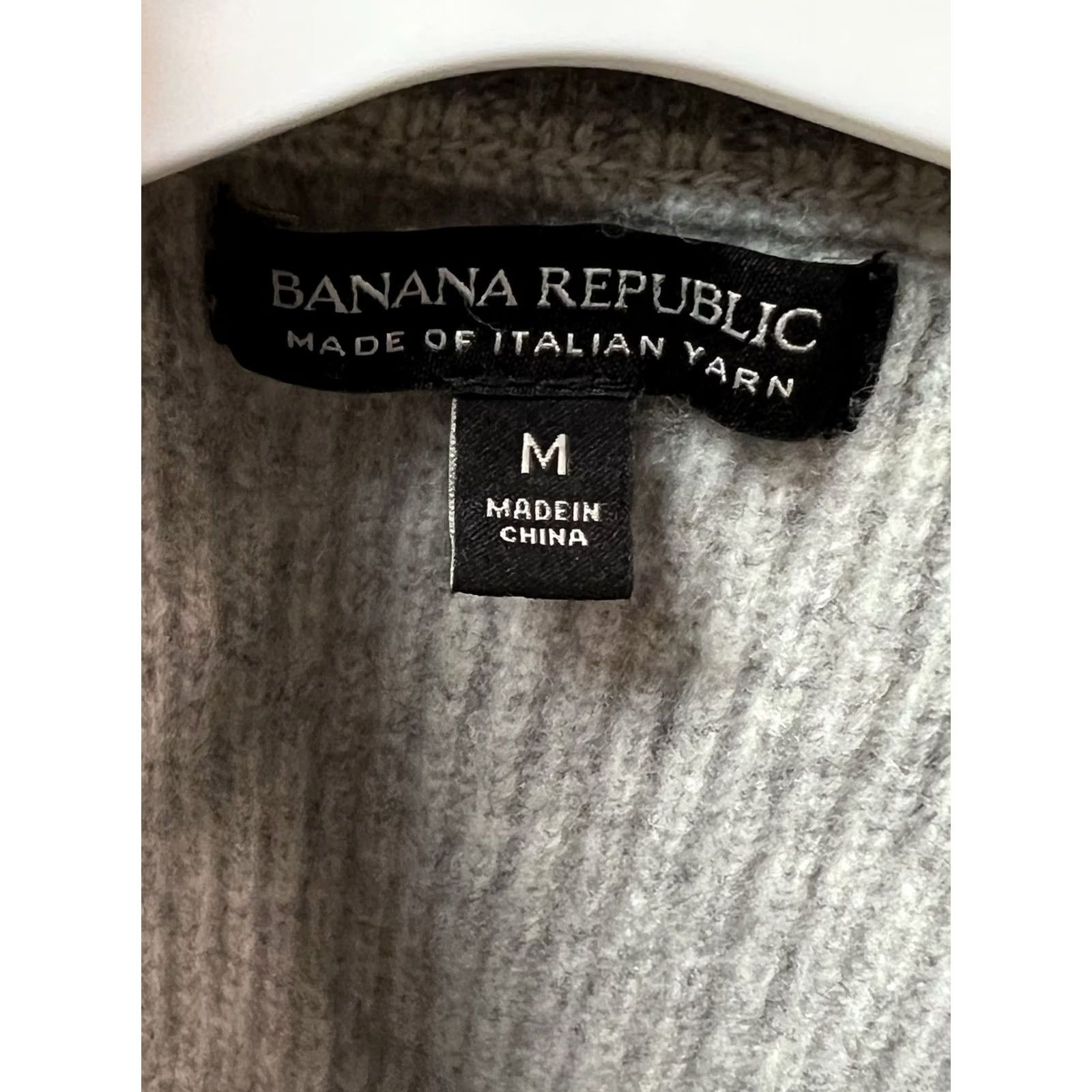 Banana Republic Banana Republic Sweater Mens Size M Gray Wool Blend Cowl Neck Mock Neck Pullover Casual Size US M / EU 48-50 / 2 - 3 Thumbnail