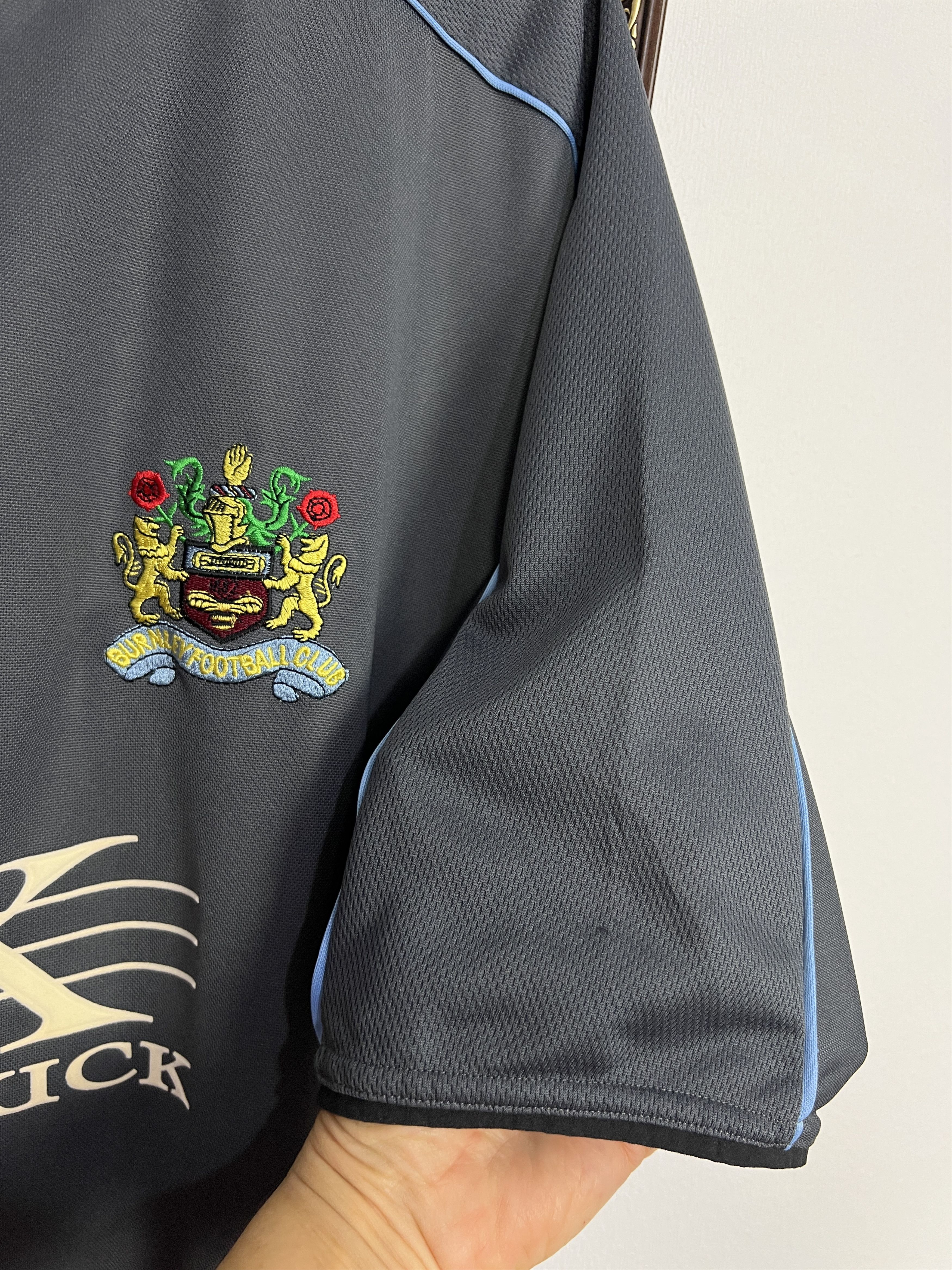 Vintage Burnley Away football shirt Soccer Jersey Trikot TFG Rare Size US XL / EU 56 / 4 - 4 Thumbnail