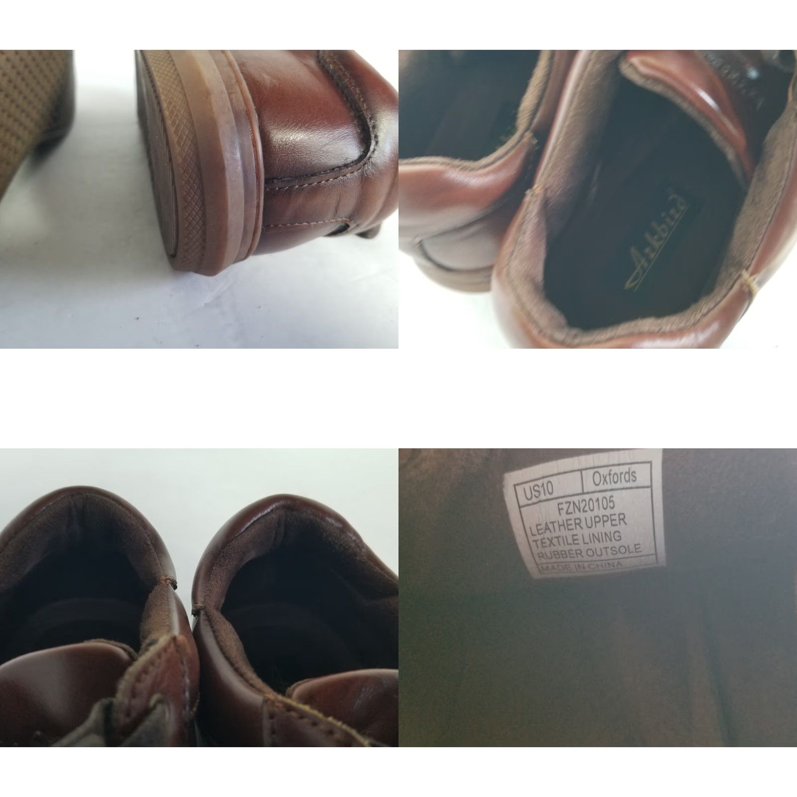 Vintage Azkbird Brown Leather Sneakers Oxfords Men Size 10 Athletic Rubber Upper Men's Shoes Brown Sneakers 10 Size US 10 / EU 43 - 9 Thumbnail