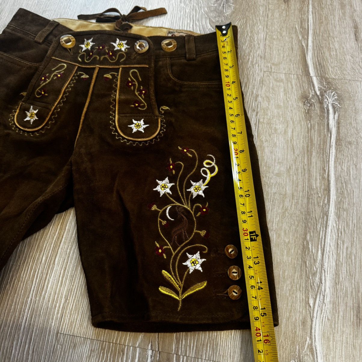 Other Stockerpoint Vintage Leather Shorts Octoberfest Bavarian Size 26" / US 2 / IT 38 - 5 Thumbnail
