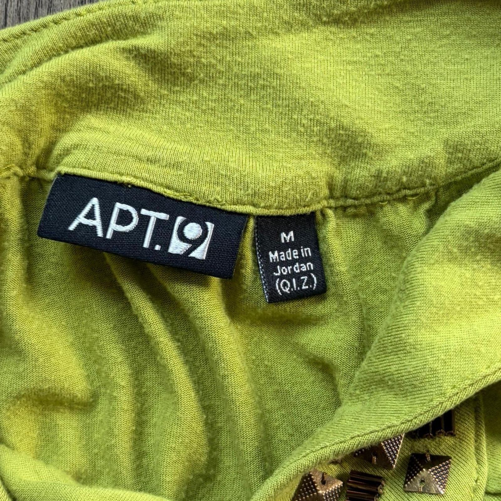 Apt. 9 Apt. 9 Olive Green Halter with Studded Details Size M / US 6-8 / IT 42-44 - 3 Thumbnail