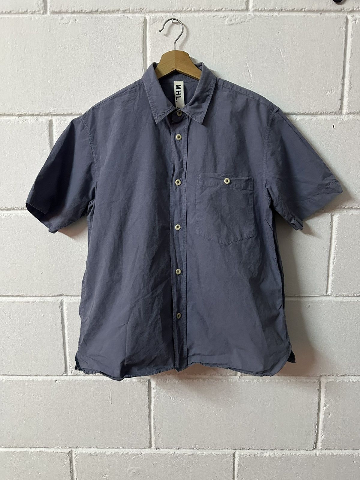 Margaret Howell Margaret Howell Mens Single Pocket Button-up S/L Shirt Size US M / EU 48-50 / 2 - 2 Thumbnail