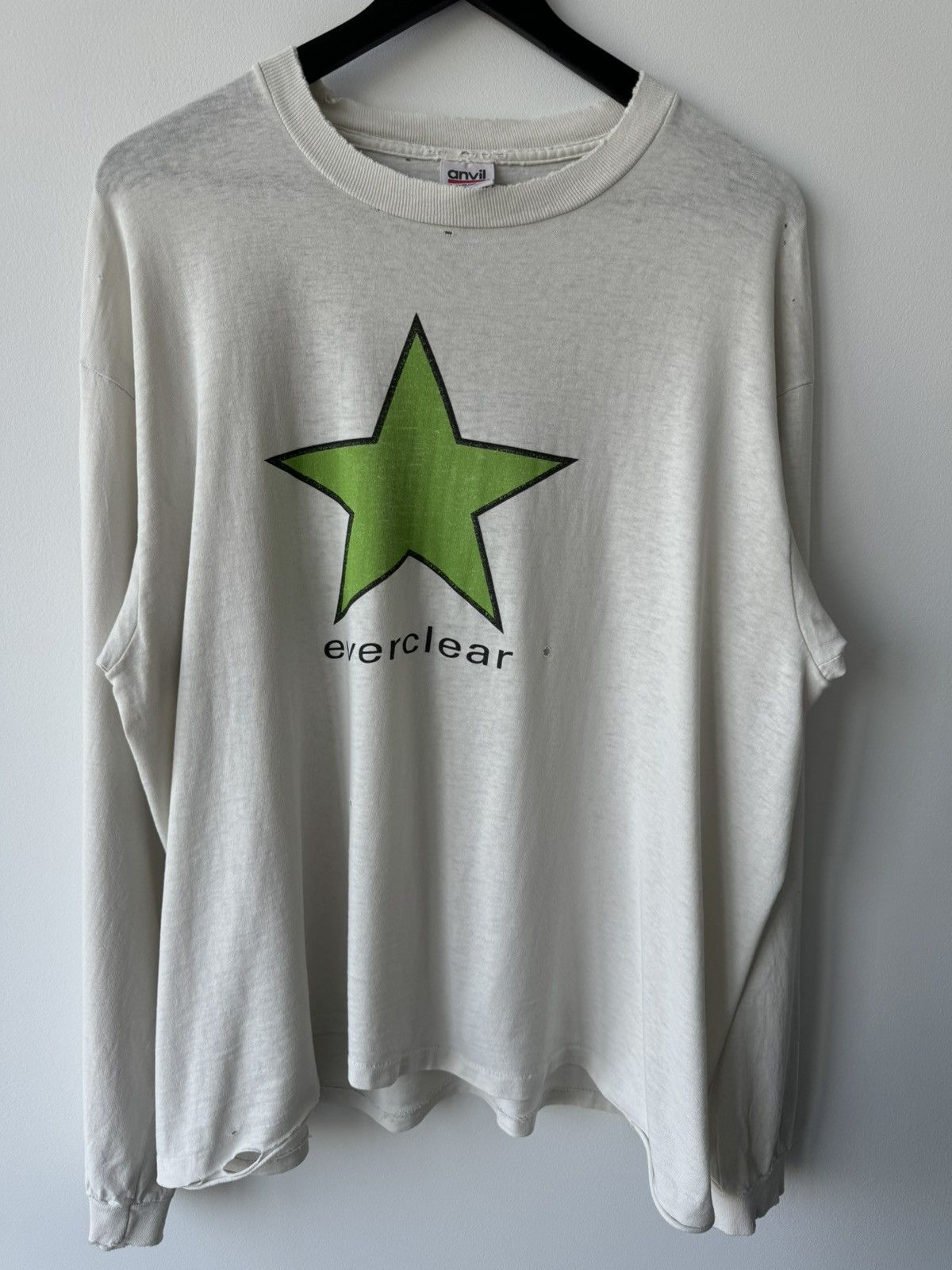 Vintage VINTAGE 90s THRASHED FADED EVERCLEAR LONGSLEEVE SHIRT RARE Size US XL / EU 56 / 4 - 1 Thumbnail