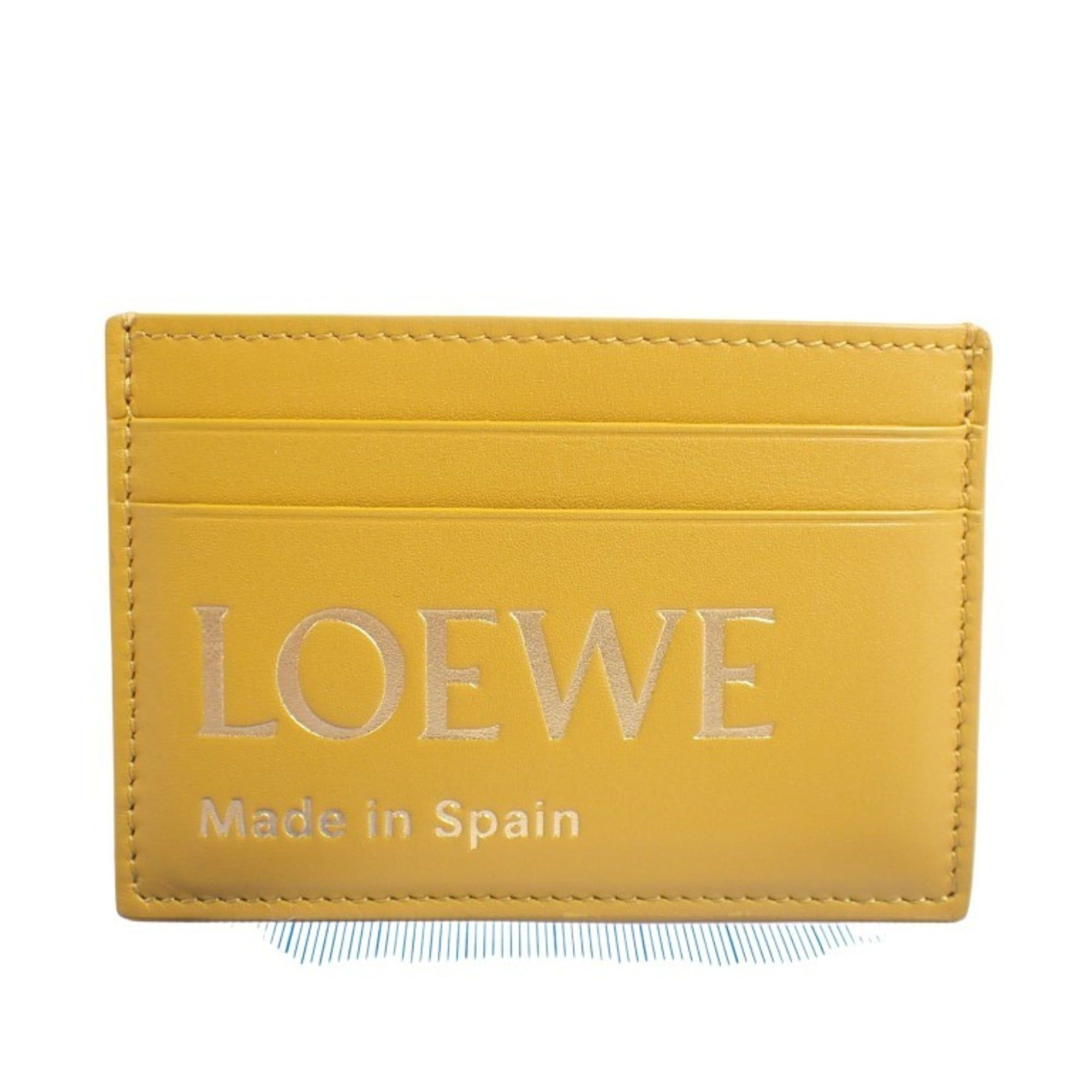 Loewe LOEWE Business Card Case CLE0322X01 Yellow Calfskin for Men and Women Size ONE SIZE - 1 Thumbnail