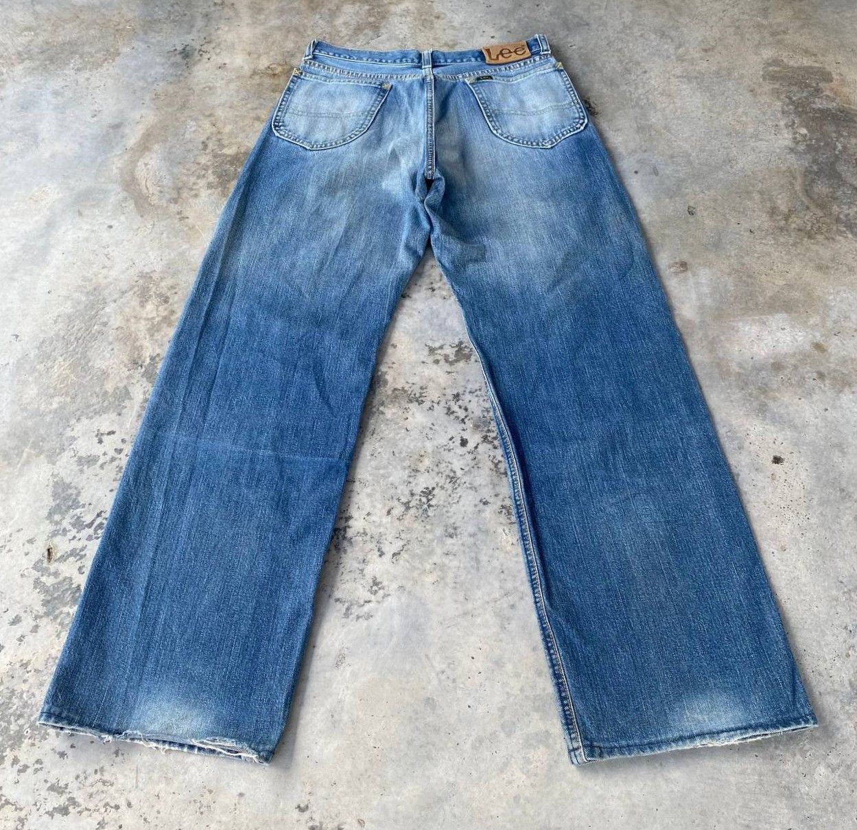 Lee Vintage 90s LEE RIDERS SELVEDGED Loose Denim Grunge Bluewash Size US 28 / EU 44 - 16 Thumbnail