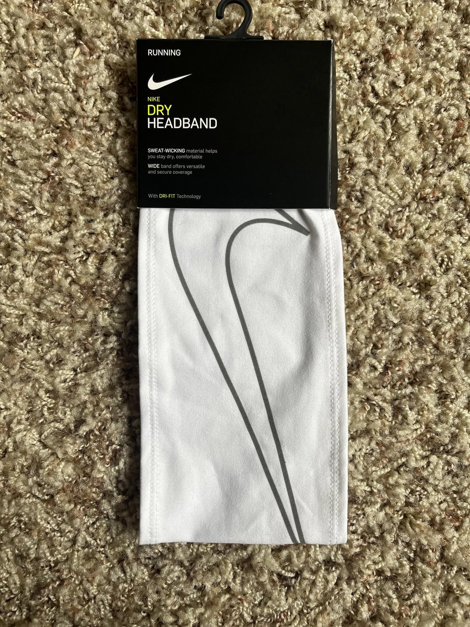 Nike Nike Dry Headband White/Grey Size ONE SIZE - 1 Thumbnail