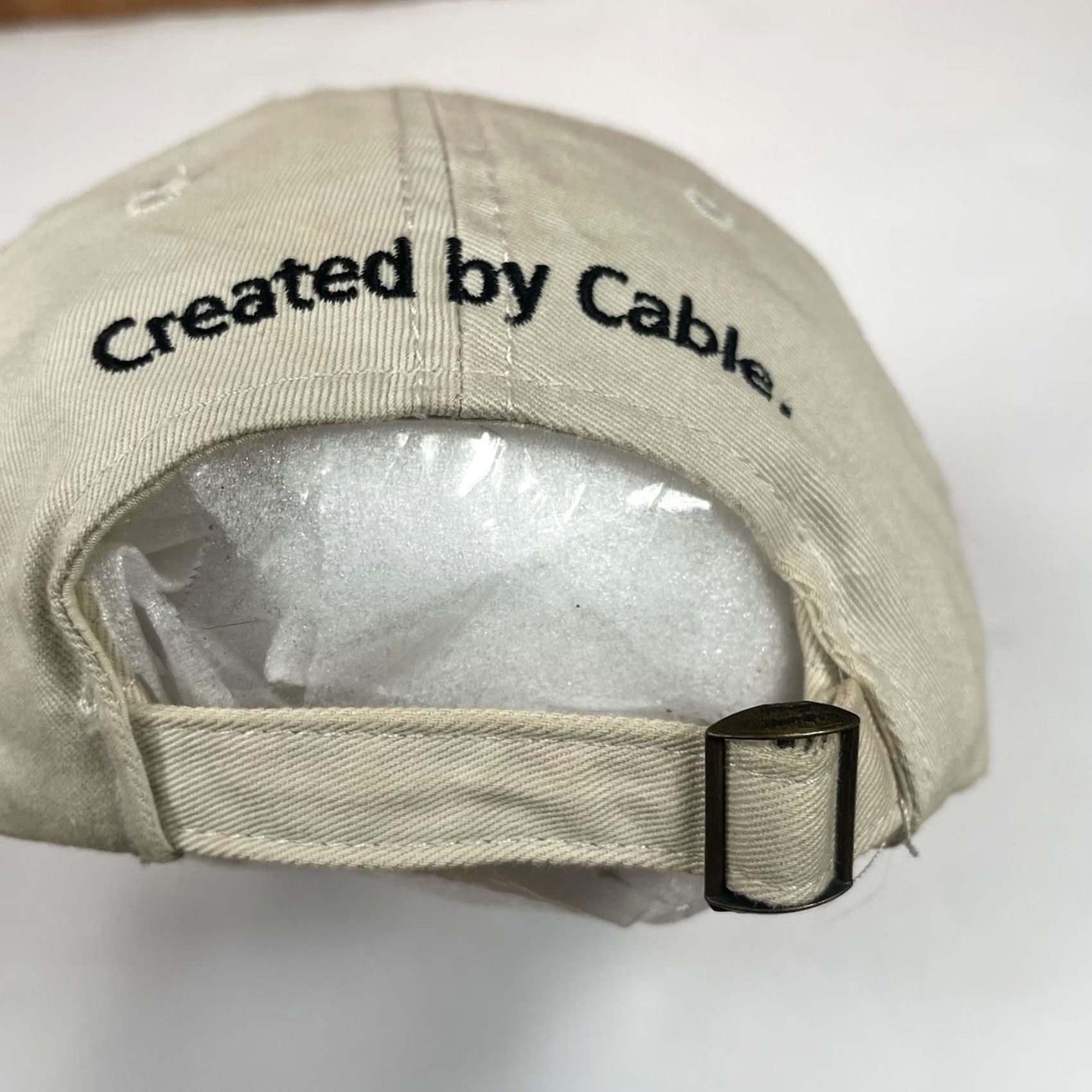 Vintage HeadMaster American History TV Adult Adjustable StrapBack Baseball HatCap Beige Size ONE SIZE - 7 Thumbnail