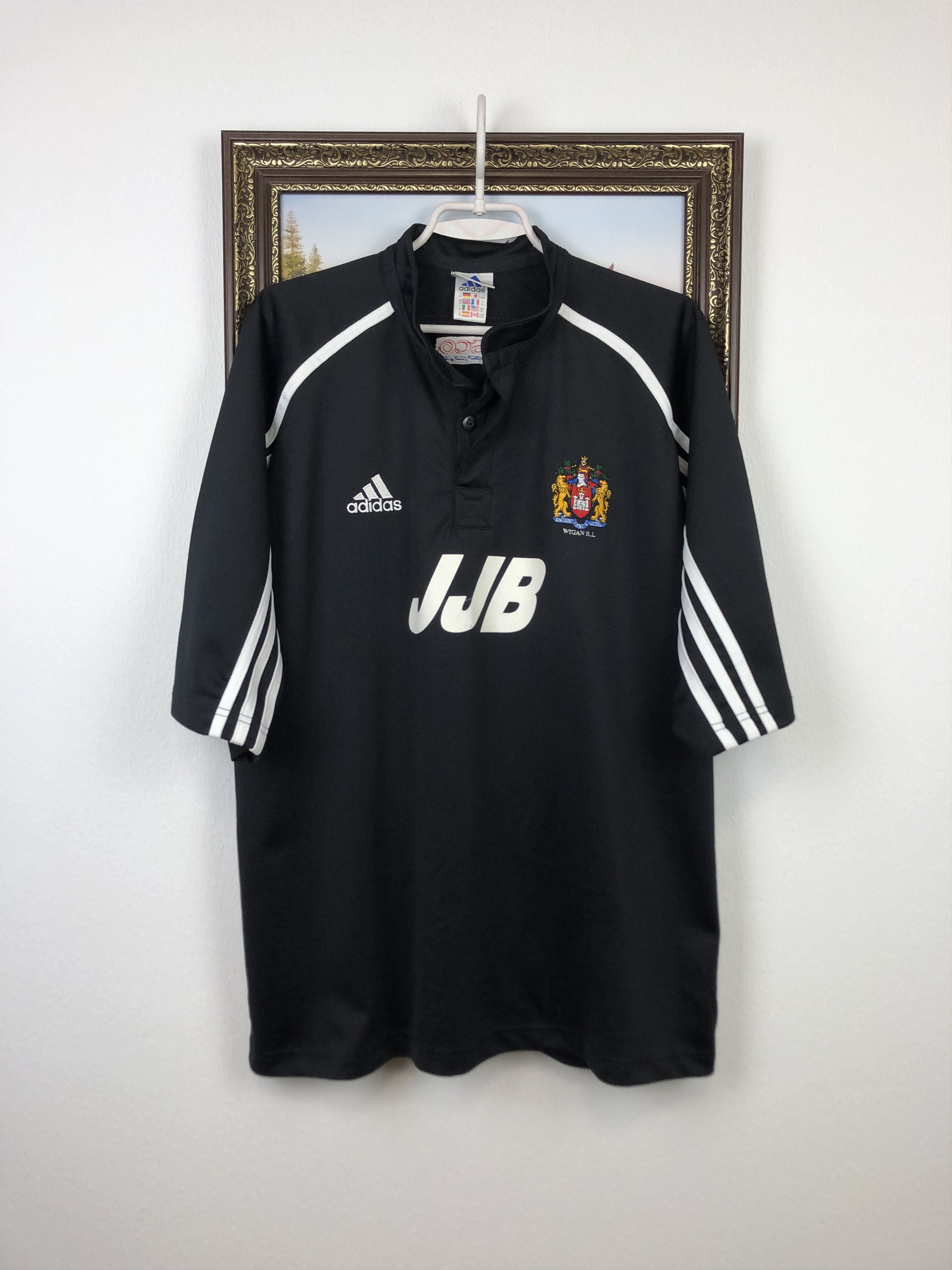 Adidas Vintage Wigan Warriors Adidas JJB Rugby League Shirt Jersey Size US XL / EU 56 / 4 - 1 Thumbnail