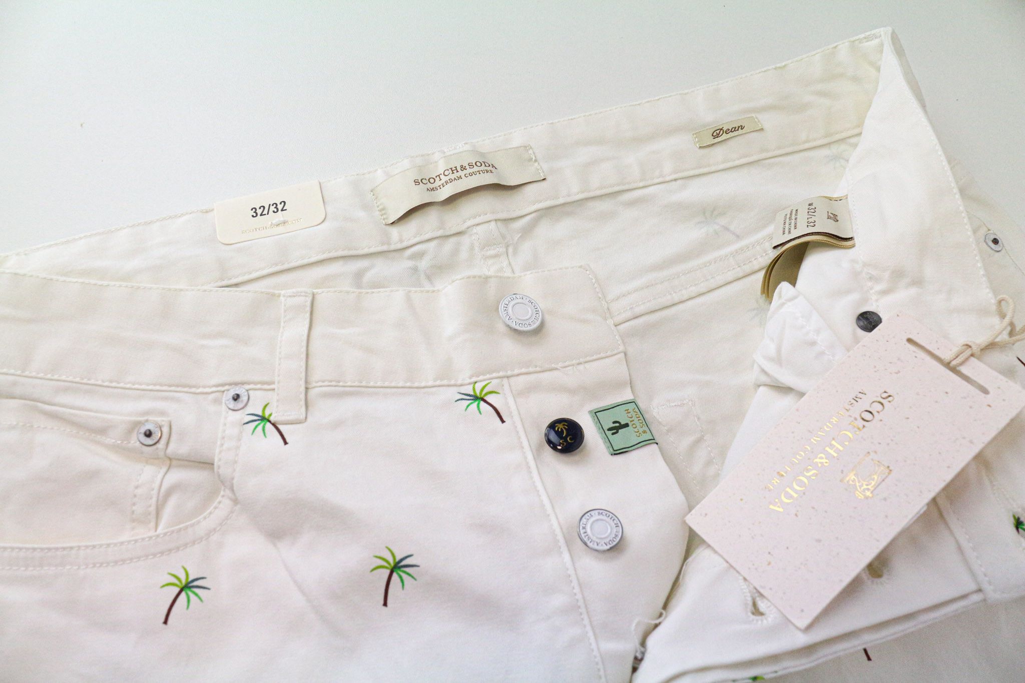 Scotch & Soda DEAN W32/L32 Off-White Loose Taper Stretch Jeans 75630 Size US 32 / EU 48 - 3 Thumbnail