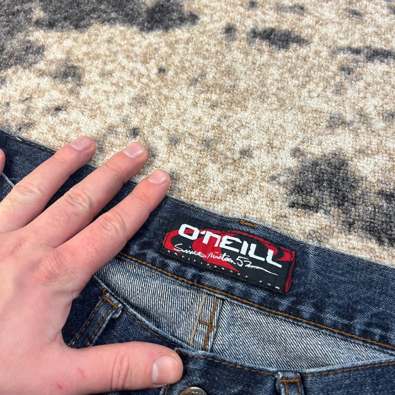 O'Neill Oneill Vintage Y2K Mini Logo Distressed Denim Jeans Size US 32 / EU 48 - 7 Thumbnail