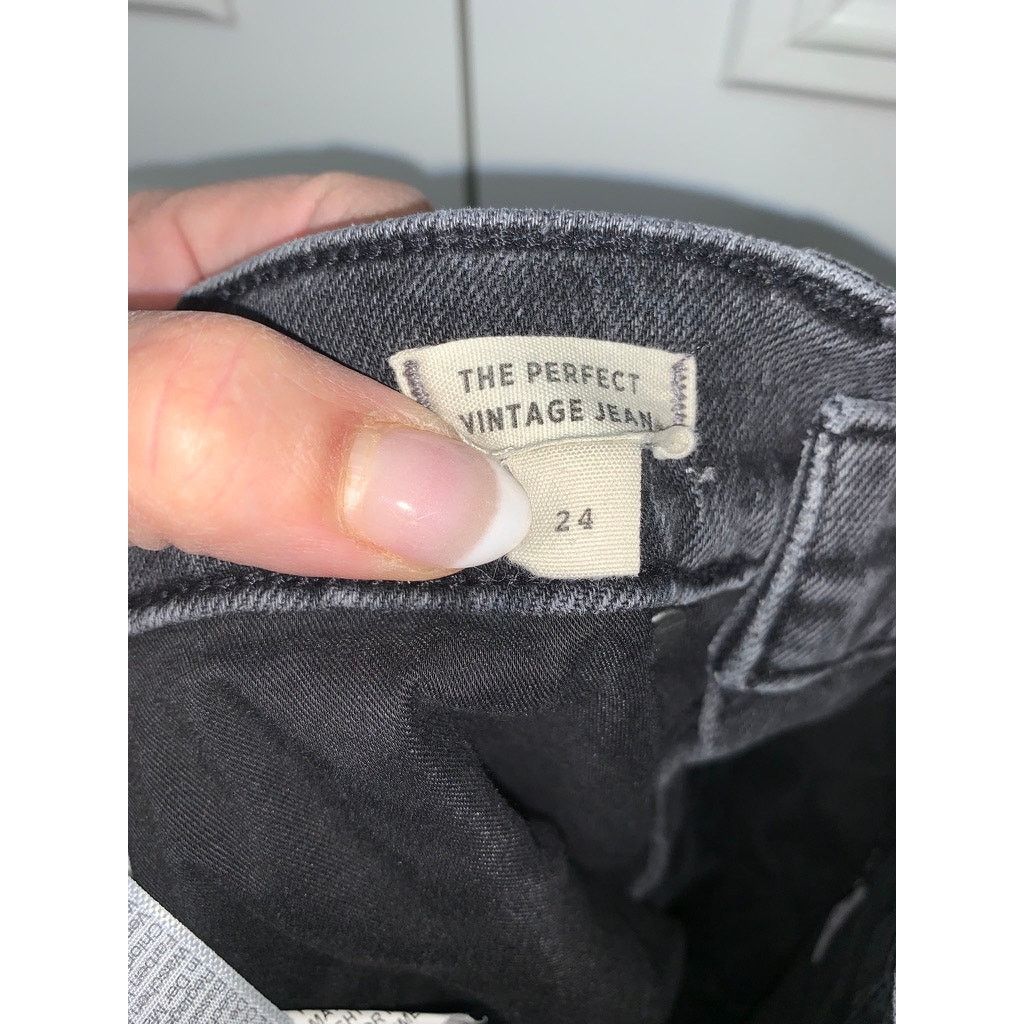 Madewell Madewell Women's Black The Perfect Vintage Jeans Size 24 Size 24" / US 00 / IT 34 - 5 Thumbnail