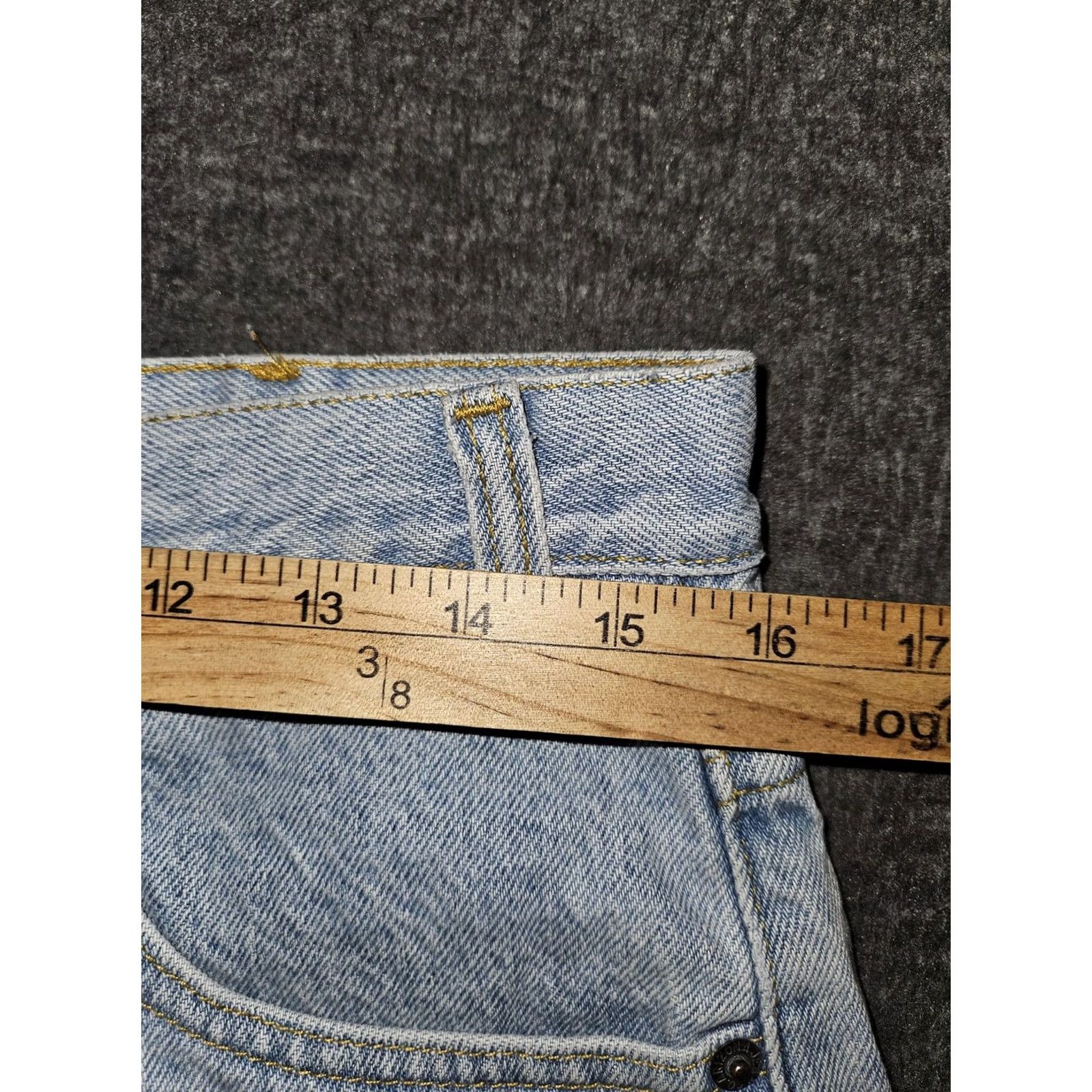 Vintage VINTAGE Arizona Jean Company Shorts Mens 34 Light Wash Denim Bermuda 90s Size US 34 / EU 50 - 3 Thumbnail