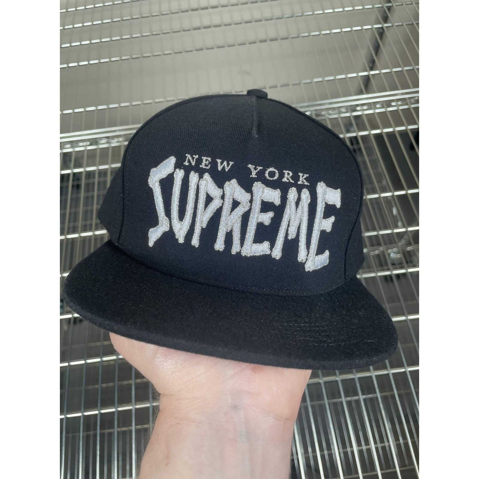 Supreme Supreme Bones Logo 5 Panel Navy Camp Cap SS21 NEW | Grailed