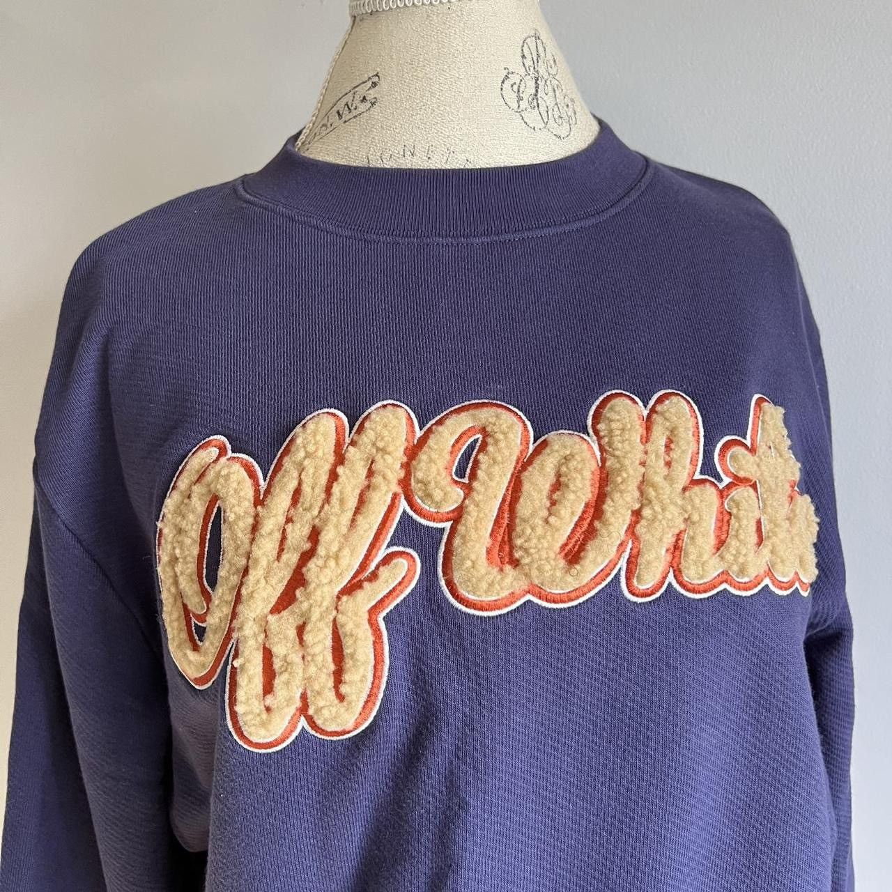 Designer × Off-White Vintage OFF-WHITE crop sweater Size M / US 6-8 / IT 42-44 - 2 Thumbnail
