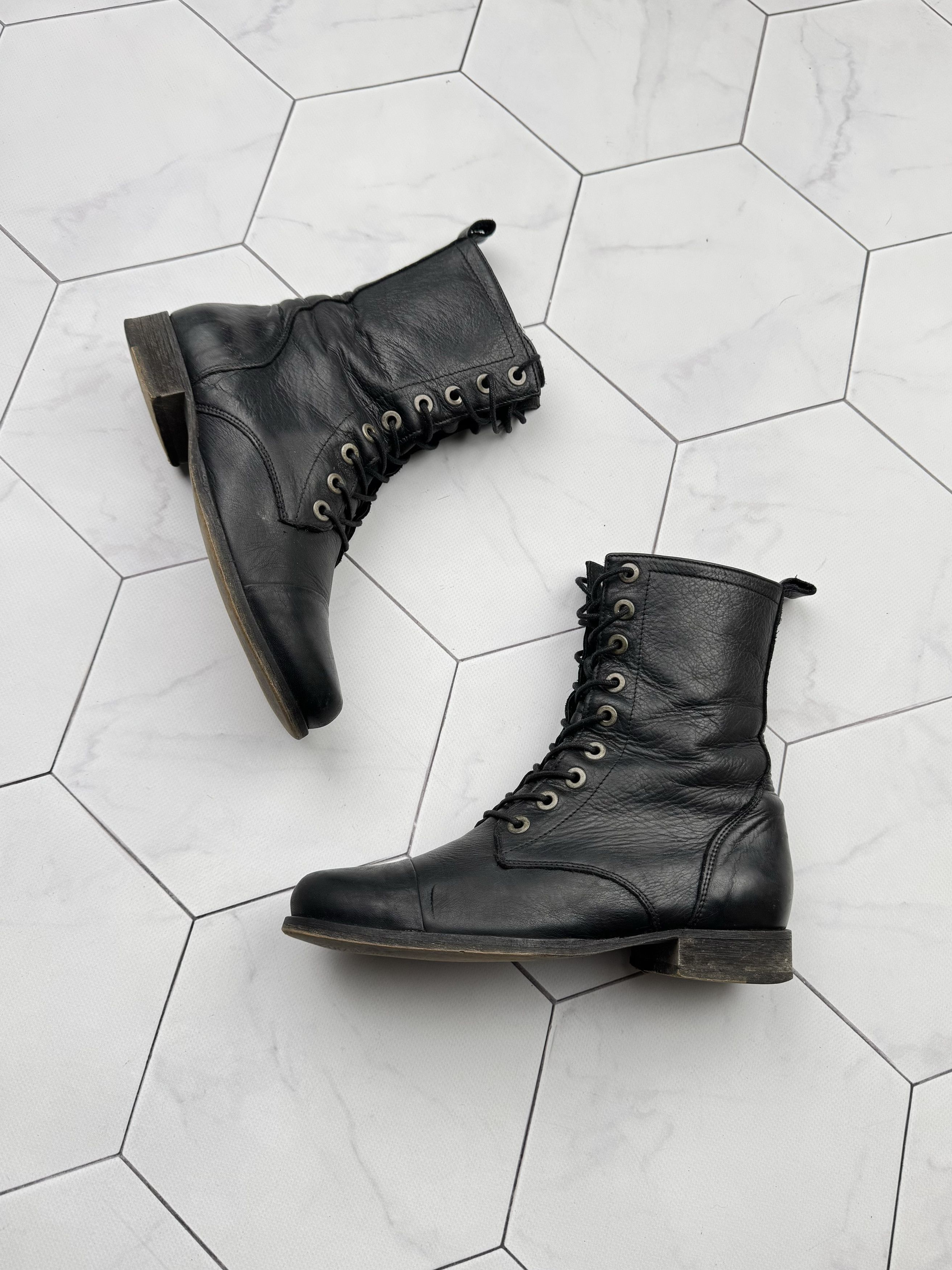 Diesel Diesel Vintage Leather Boots (B175) Size US 7 / IT 37 - 1 Thumbnail