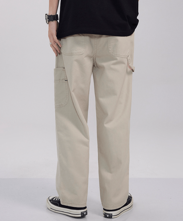 Japanese Brand Japanese retro loose straight-leg cargo pocket jeans Size US 32 / EU 48 - 3 Thumbnail