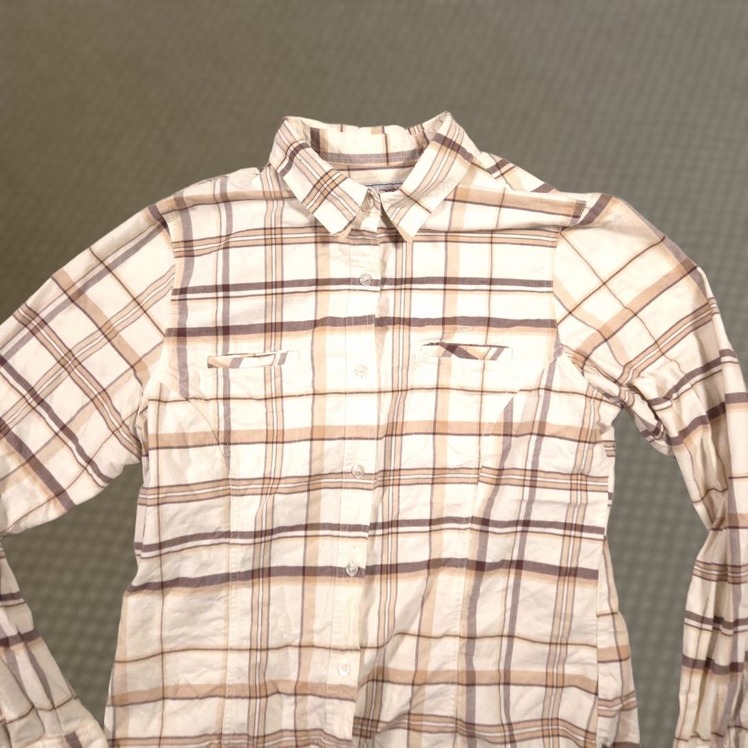 Roper Roper Shirt Womens XL Beige Plaid Western Button Front Long Sleeve Top Cotton Size XL / US 12-14 / IT 48-50 - 1 Thumbnail