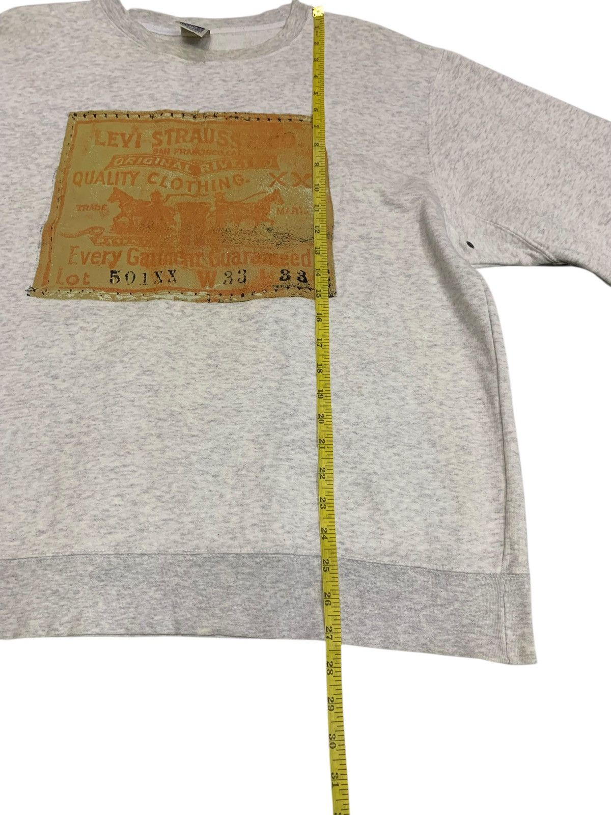 Levi's × Vintage Vintage Levis 501 Big Logo Sweatshirt Made In Usa Size US L / EU 52-54 / 3 - 9 Thumbnail