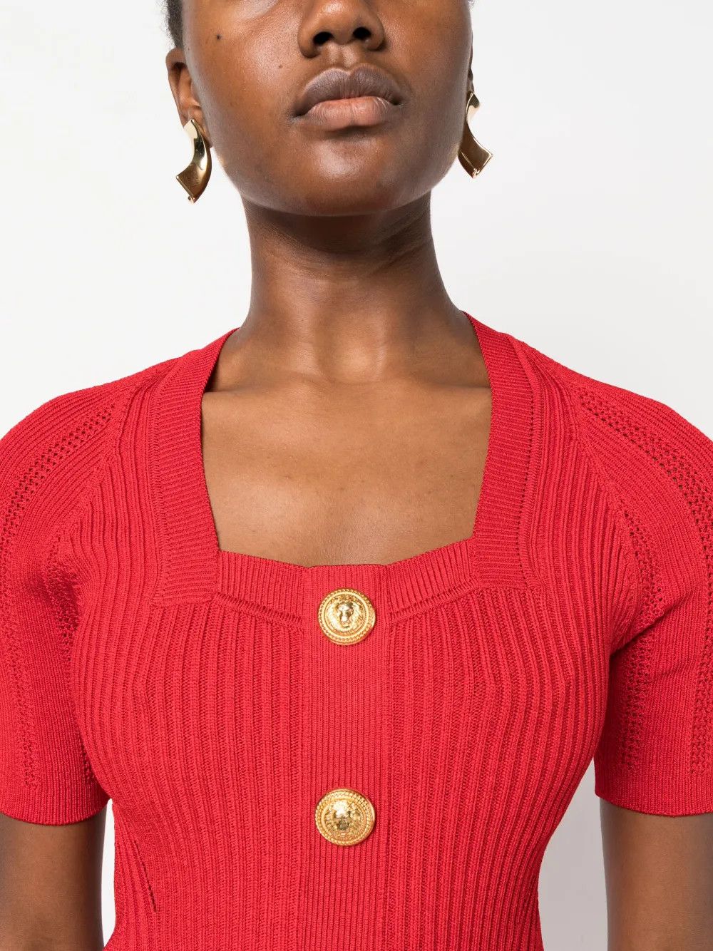 o1y0525 Midi Dress in Red