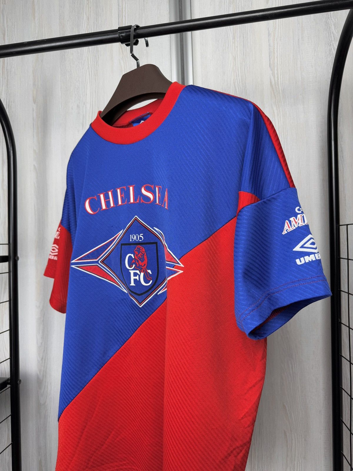 Umbro Chelsea 1993/95 Umbro Amiga Training Football Shirt Jersey L Size US L / EU 52-54 / 3 - 4 Thumbnail