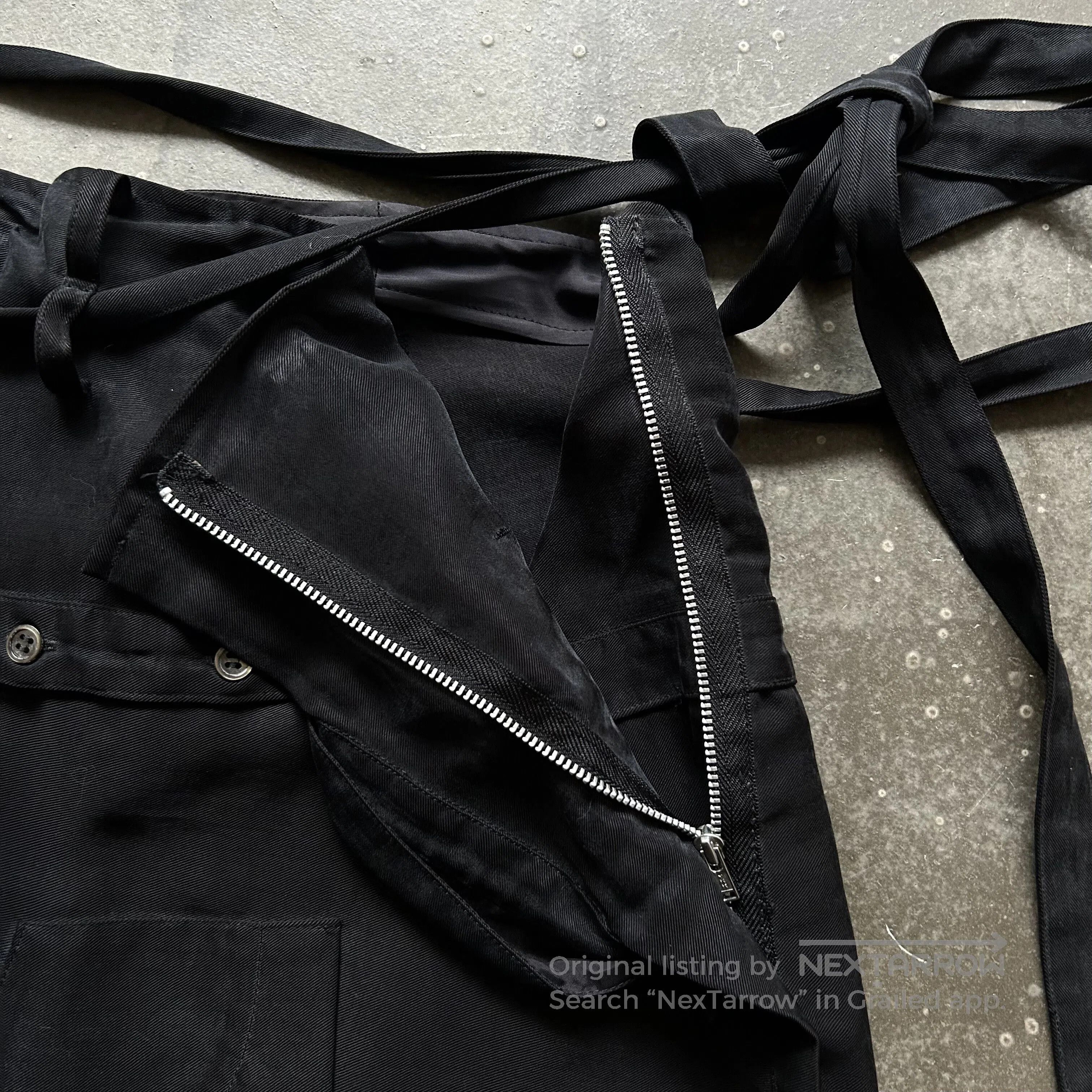 Undercover black deconstructed tie skirt. Size 33" - 4 Thumbnail