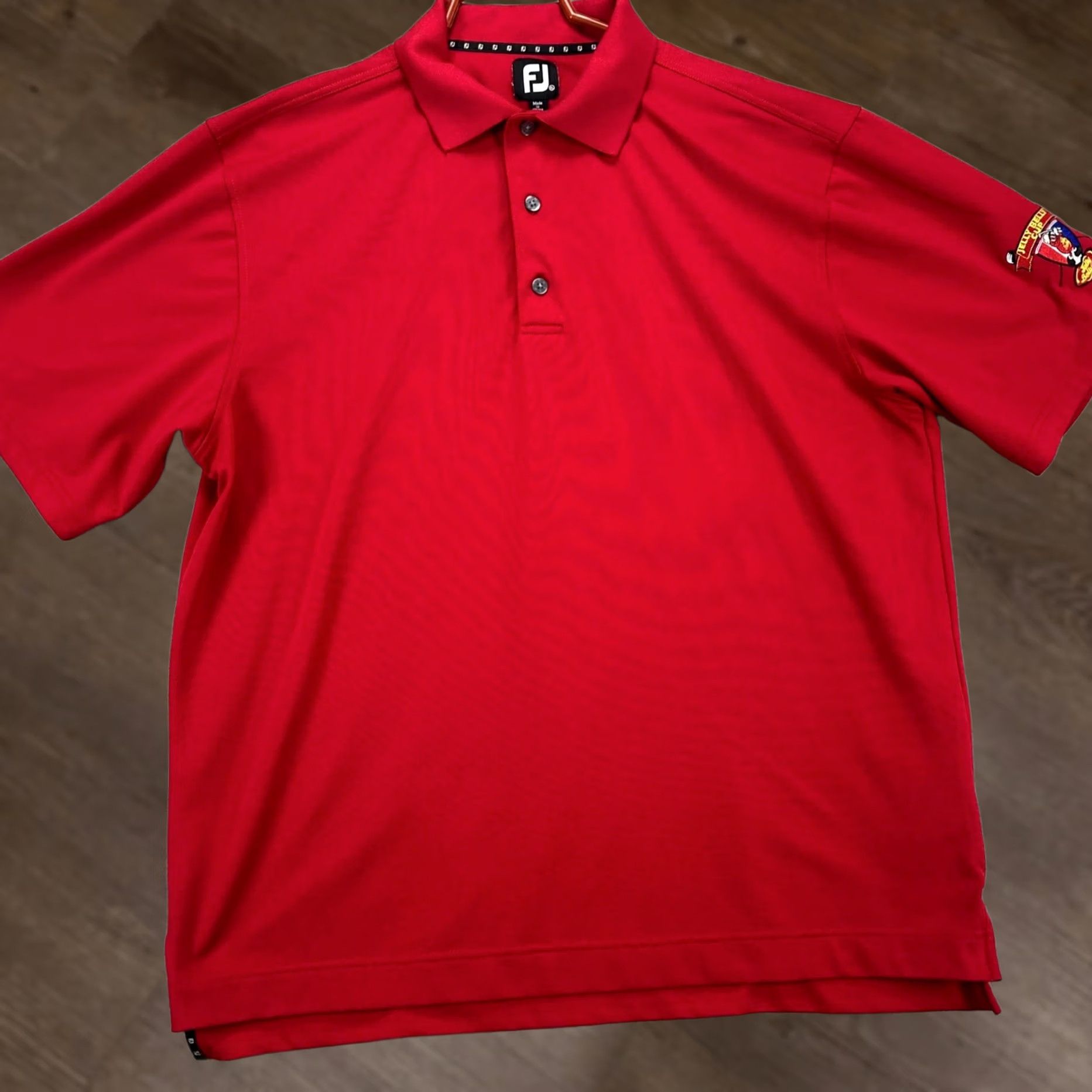Footjoy FootJoy FJ Red Polo Shirt Adult XL RugbyComfort Golfing Logo Short Sleeve Golfing Size US XL / EU 56 / 4 - 1 Thumbnail