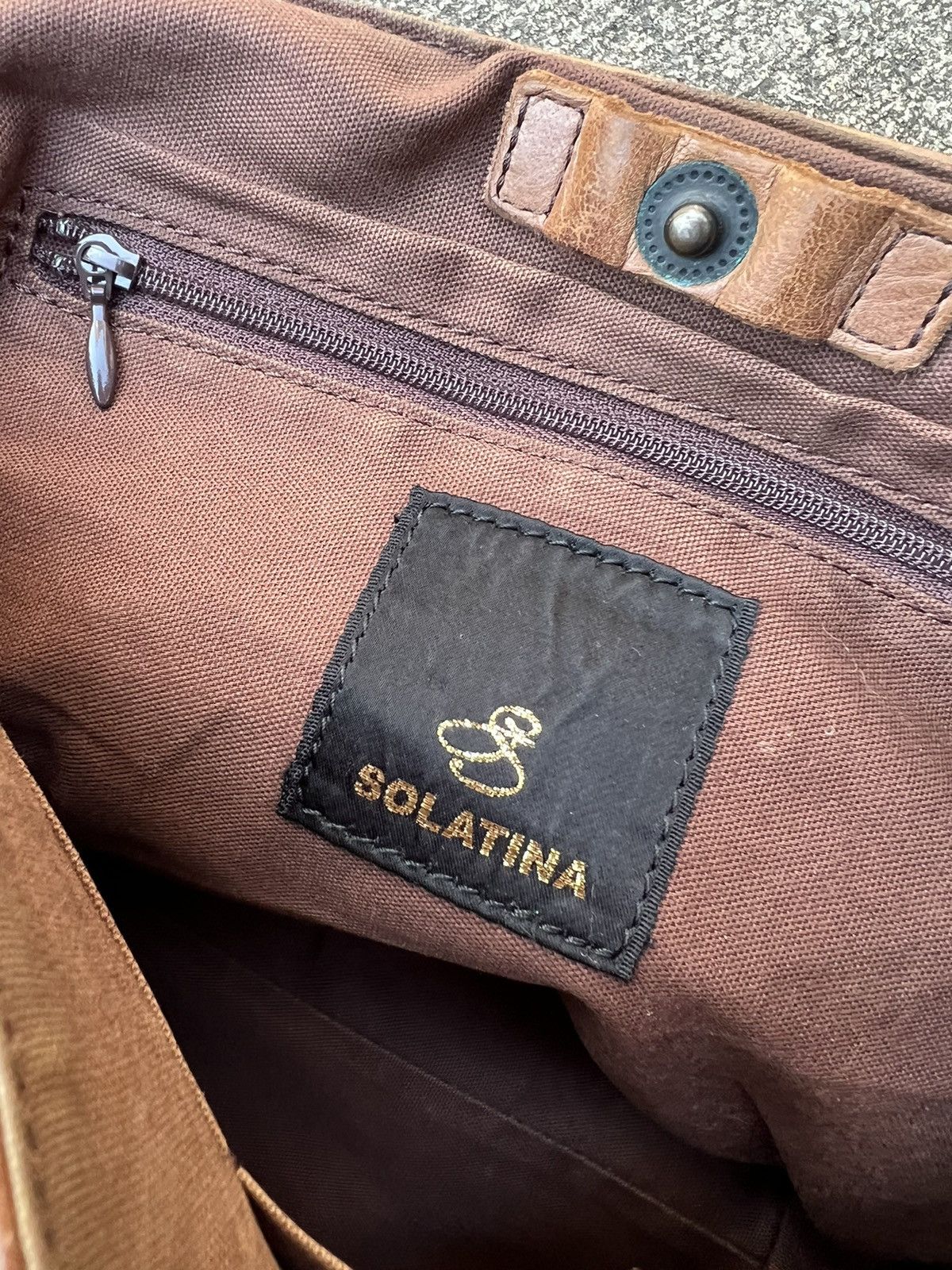 Leather Vintage Solatina Japan Patina Leather Bag Size ONE SIZE - 17 Thumbnail