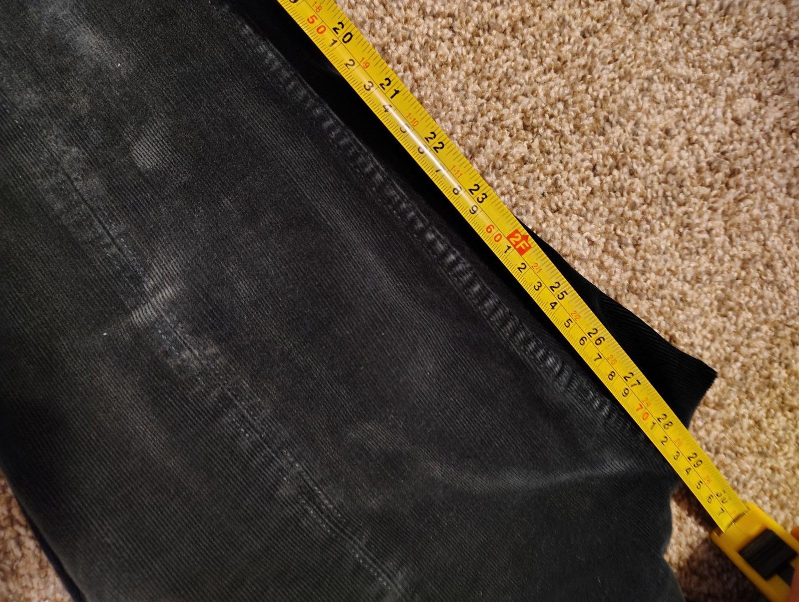 Designer Weekday Dark Green Corduroy Pants Flared Ziper Size XS 25W Size 25" / US 0 / IT 36 - 8 Thumbnail